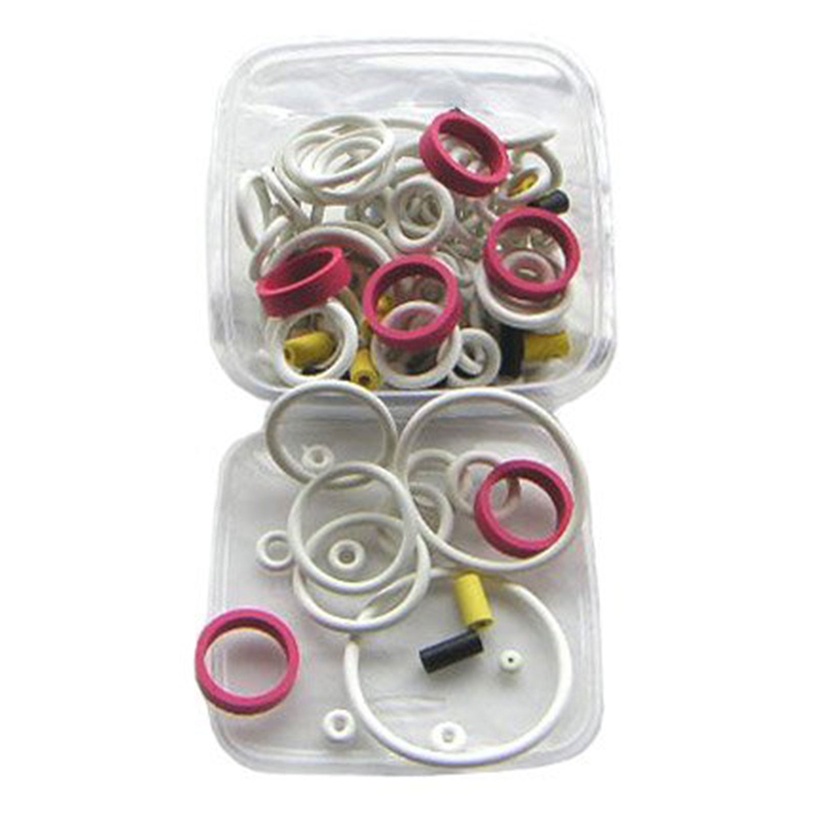 Nitro Pinball Sales Parts & Accessories 125-Piece White Rubber Ring Set - Red
