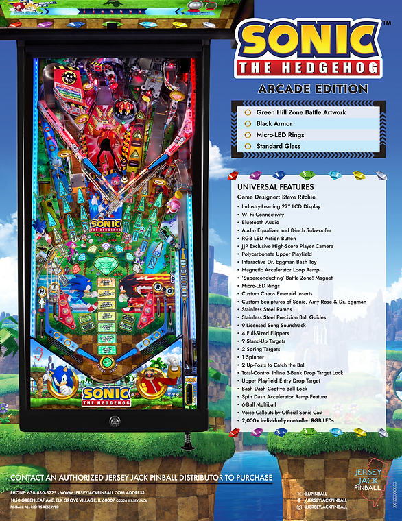 SONIC The Hedgehog ARCADE Edition - PREORDER