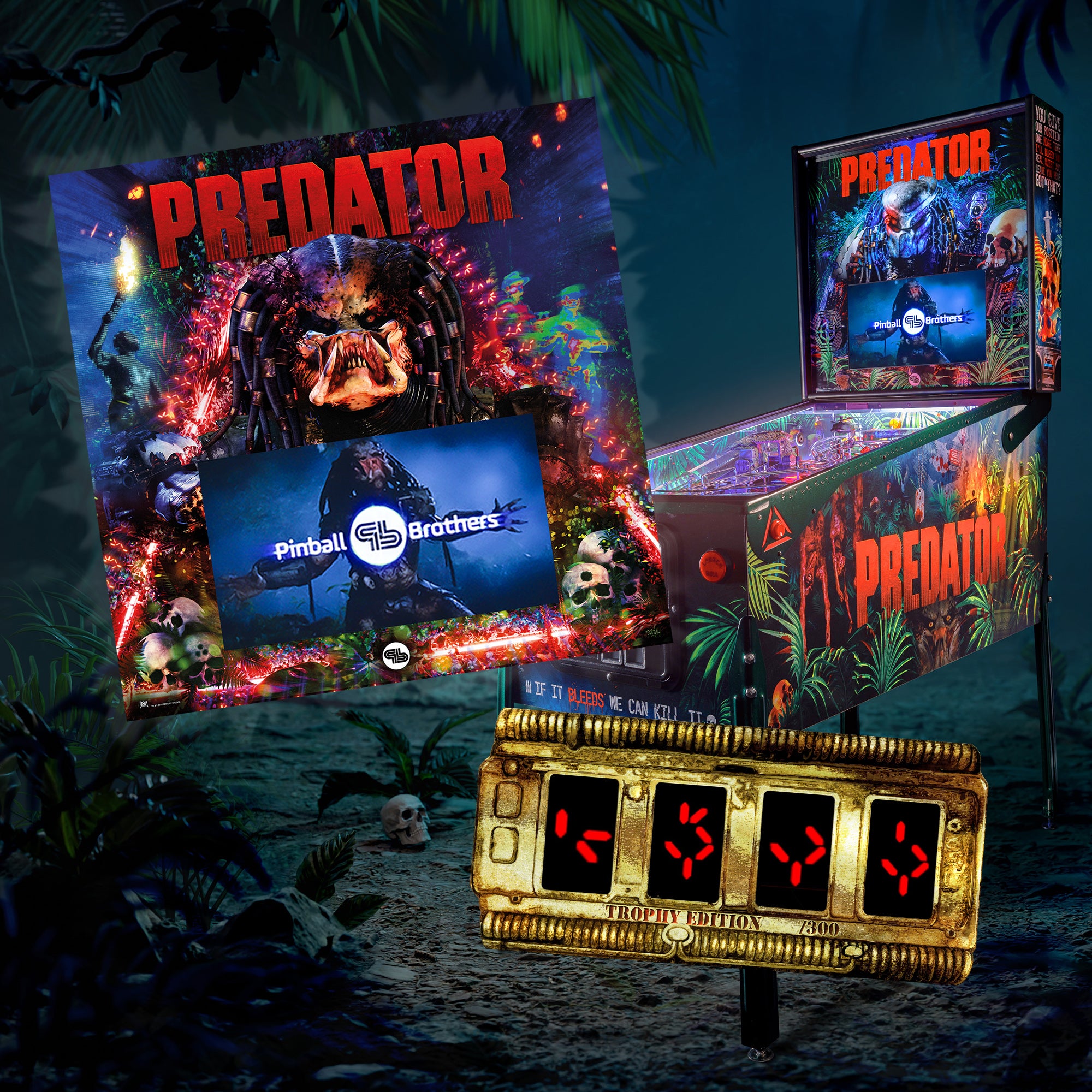 The Predator Trophy Edition Pinball Machine - SHIPPING NOW! - Nitro Pinball Sales