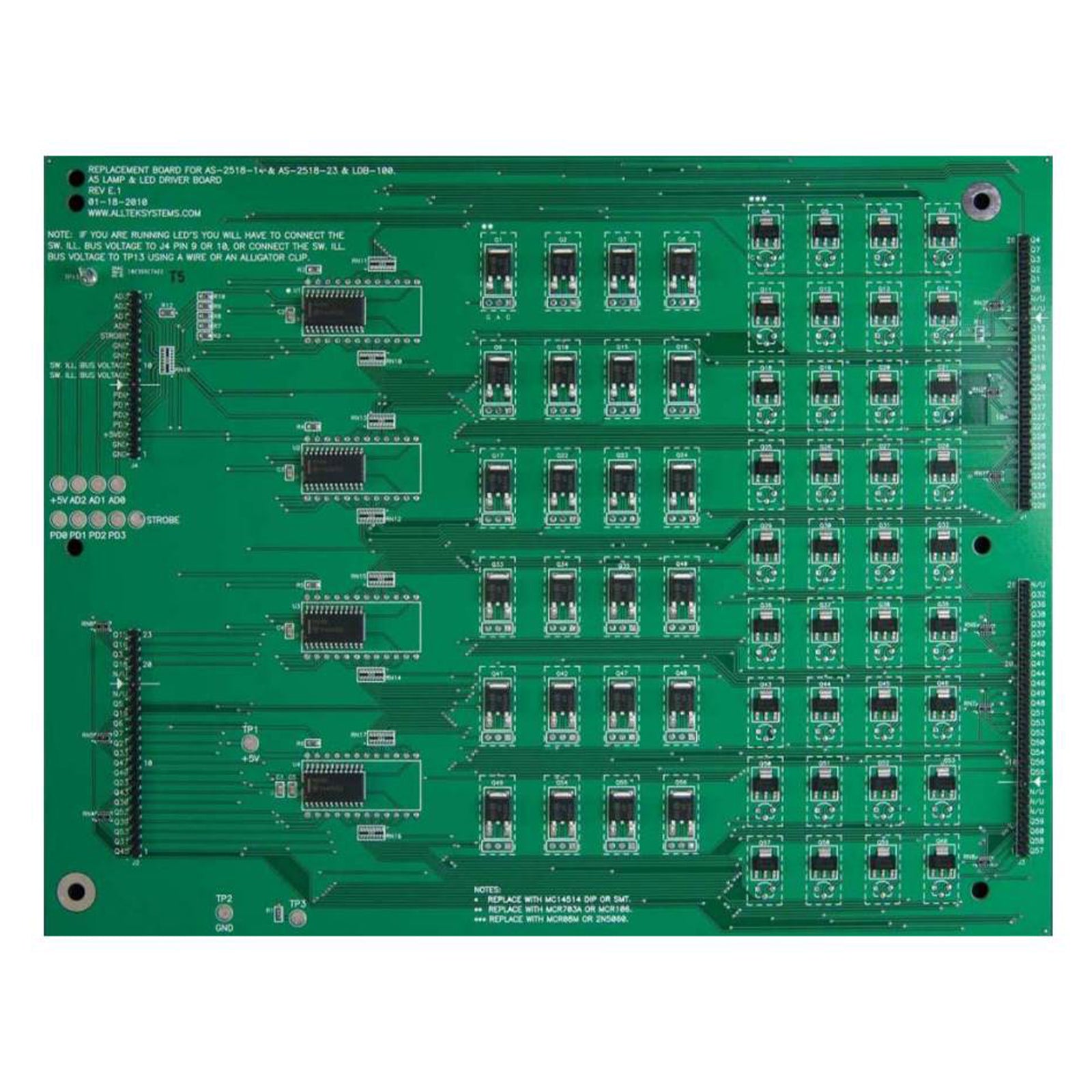 Nitro Pinball Sales Pinball Machine s Parts and accessories - ALLTEK - Bally/Stern Ultimate LED/Lamp Driver Board (AS-2518-23)