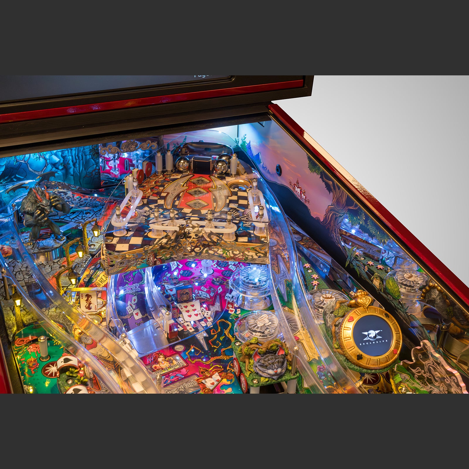 Nitro Pinball Sales Alice’s Adventures in Wonderland by DPX Dutch Pinball Machine Playfield