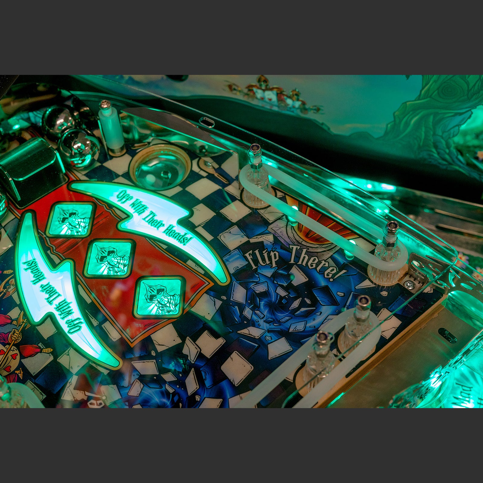 Nitro Pinball Sales Alice’s Adventures in Wonderland by DPX Dutch Pinball Machine Playfield