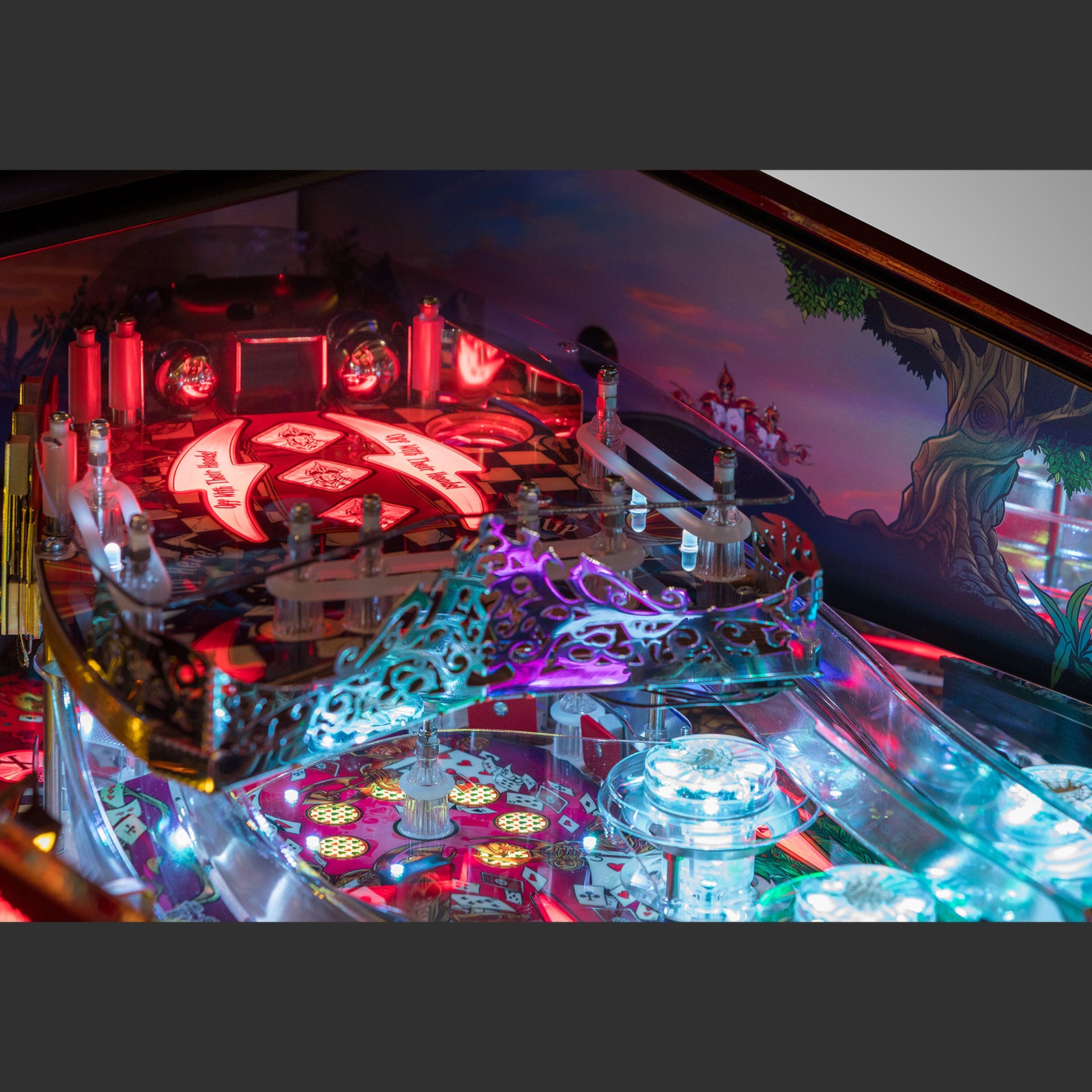 Nitro Pinball Sales Alice’s Adventures in Wonderland by DPX Dutch Pinball Machine Playfield