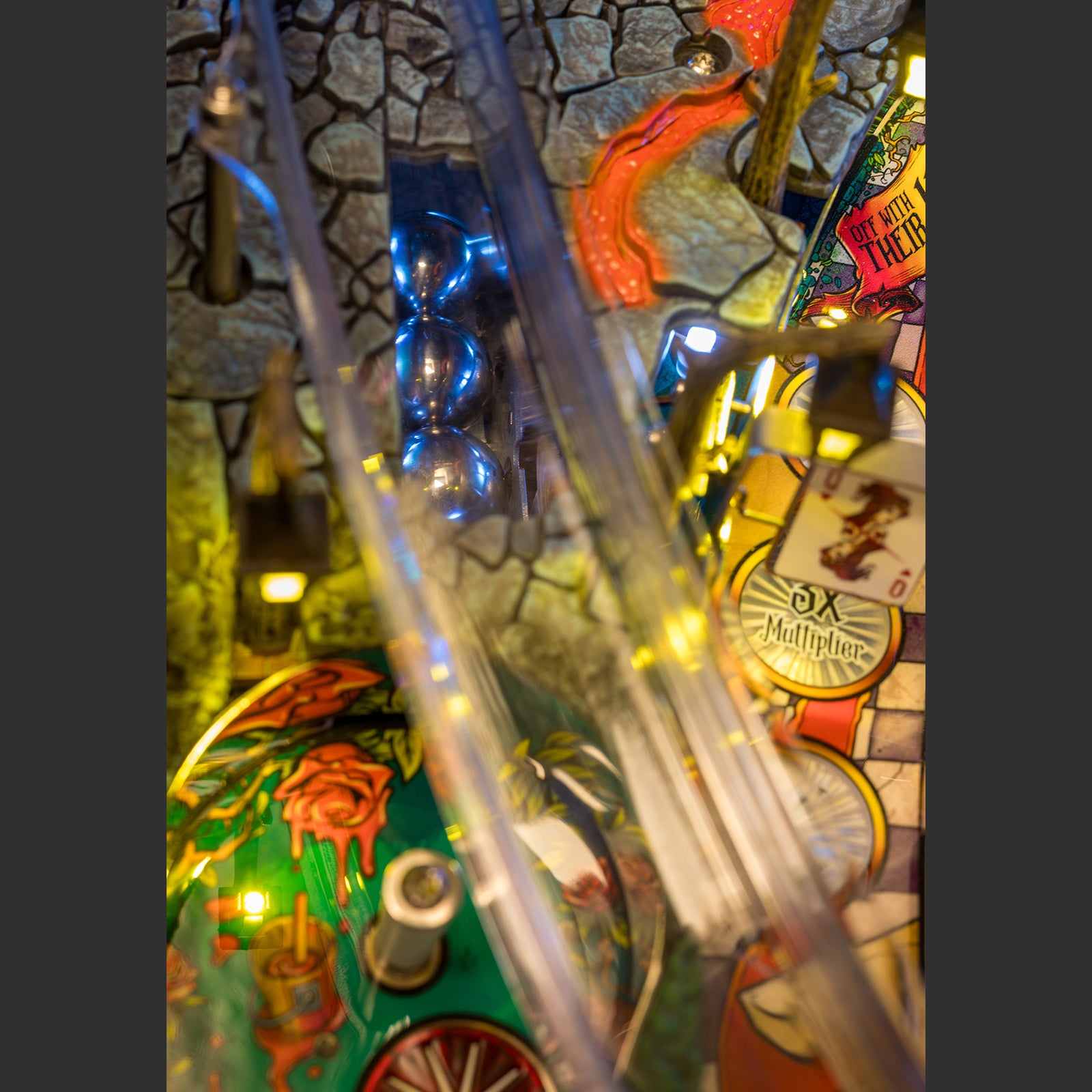 Nitro Pinball Sales Alice’s Adventures in Wonderland by DPX Dutch Pinball Machine Playfield