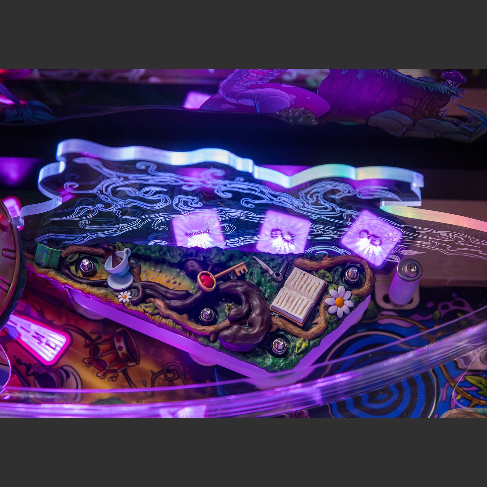 Nitro Pinball Sales Alice’s Adventures in Wonderland by DPX Dutch Pinball Machine Playfield