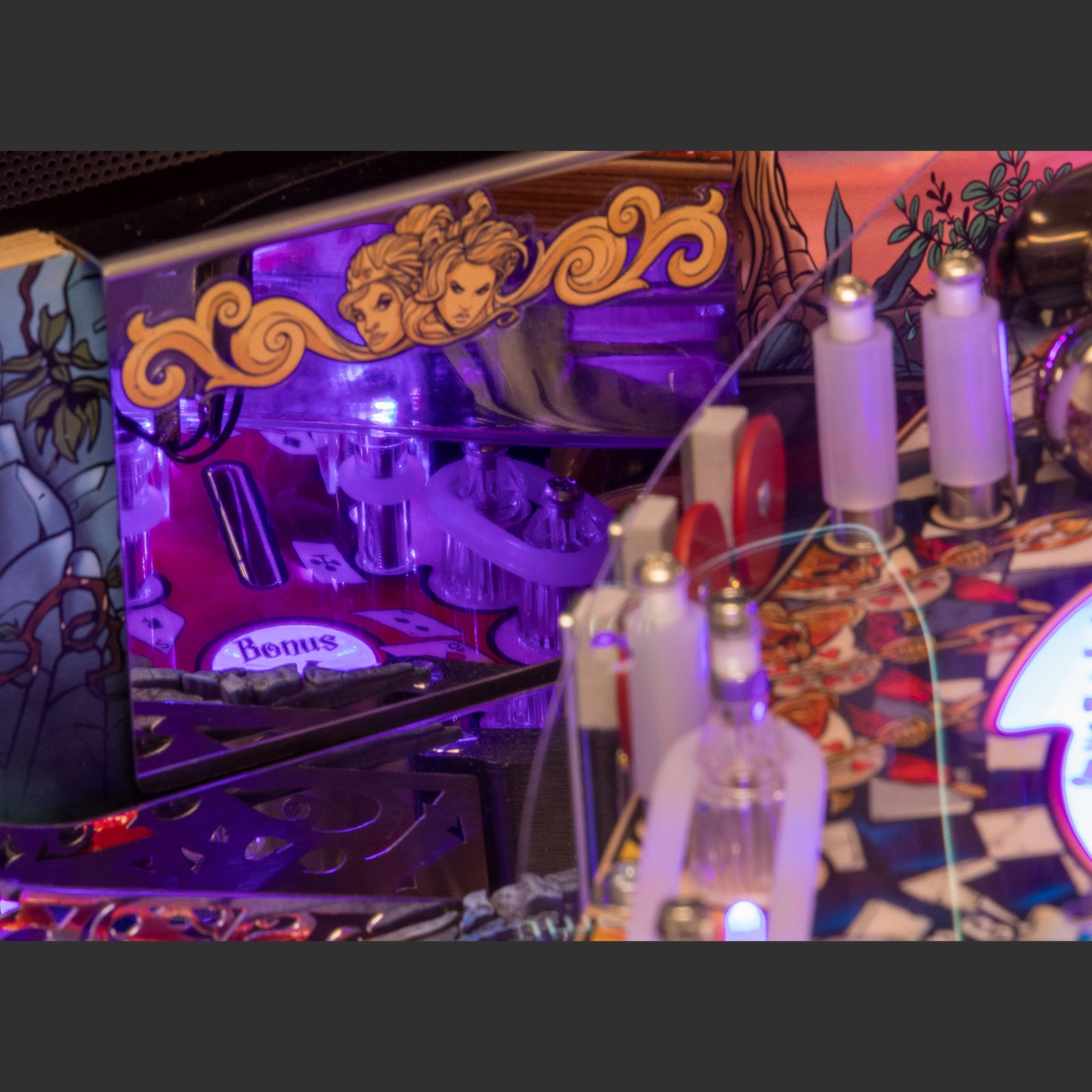 Nitro Pinball Sales Alice’s Adventures in Wonderland by DPX Dutch Pinball Machine Playfield