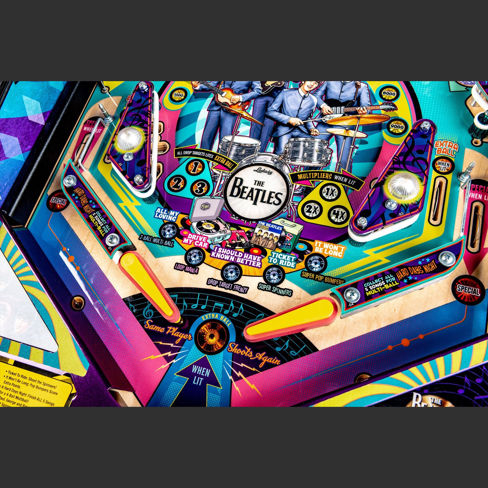 Nitro Pinball Sale Pinball Machine Stern BEATLES Gold