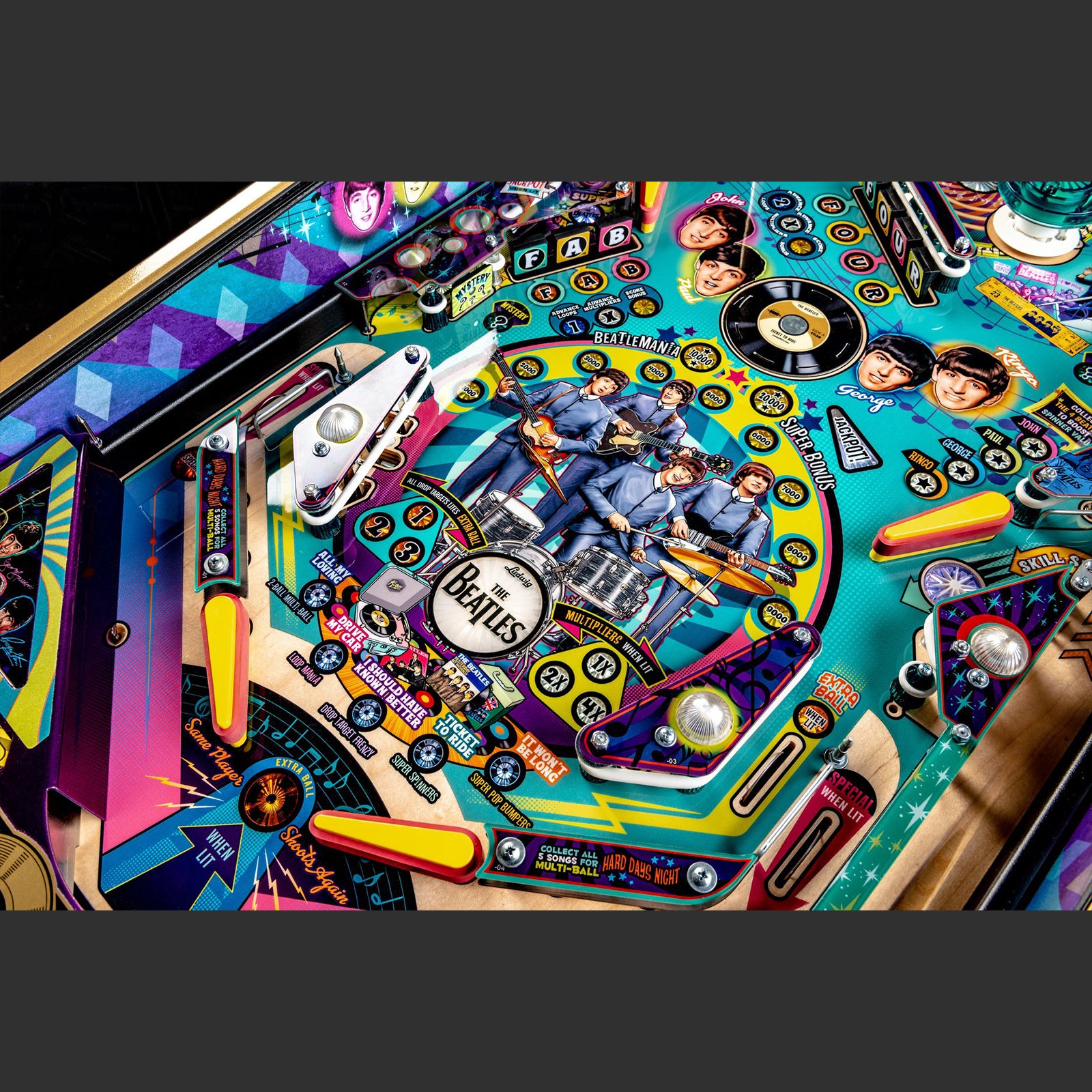 Nitro Pinball Sale Pinball Machine Stern BEATLES Gold