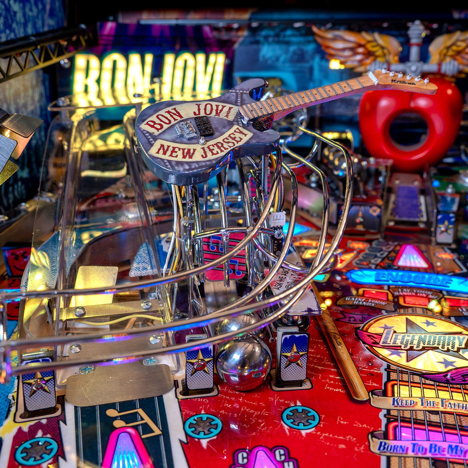 Nitro Pinball Sales BON JOVI Pinball Barrels of Fun Pinball Machine