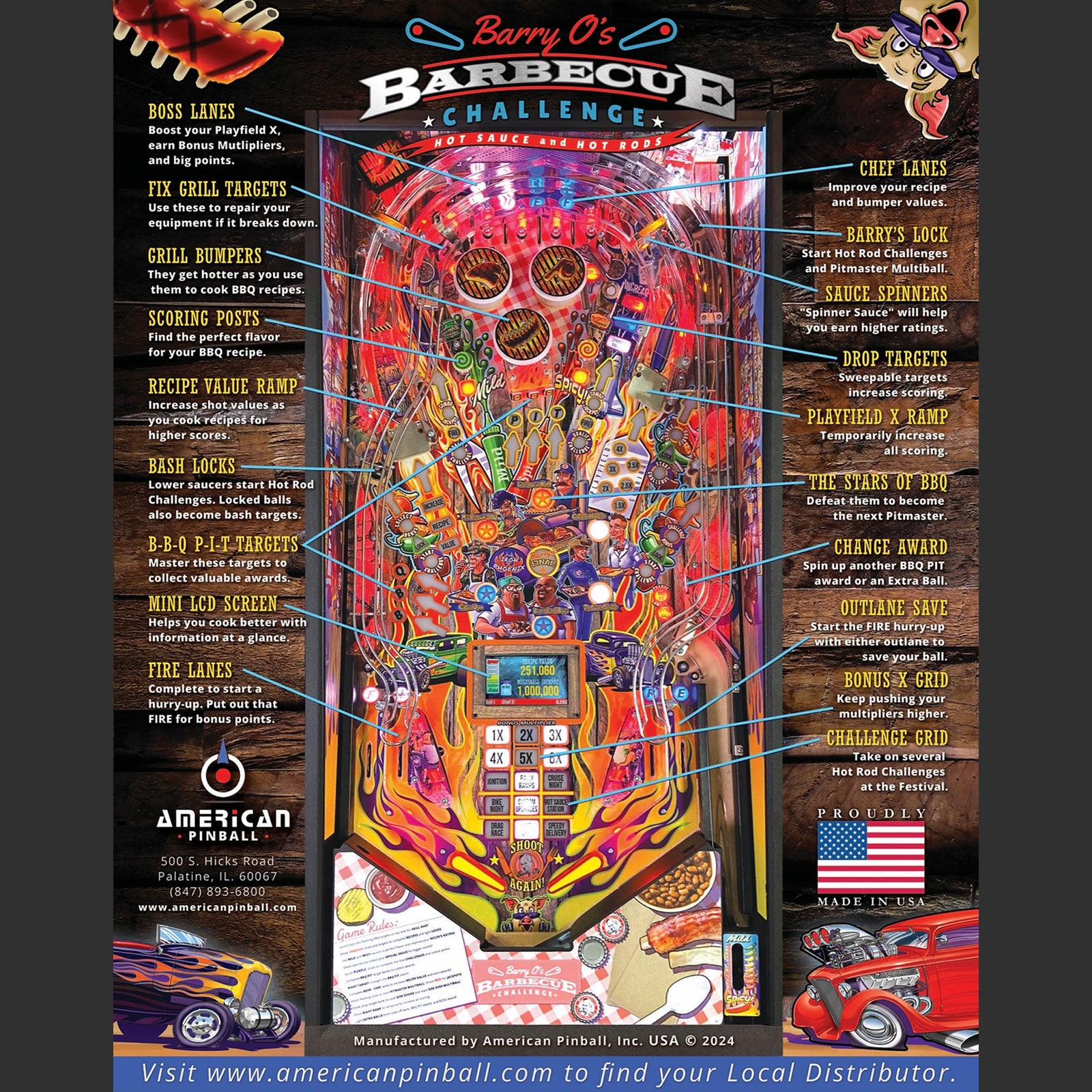 Nitro Pinball Sales Canada - Pinball Machines Barry O’s BBQ Challenge LE
