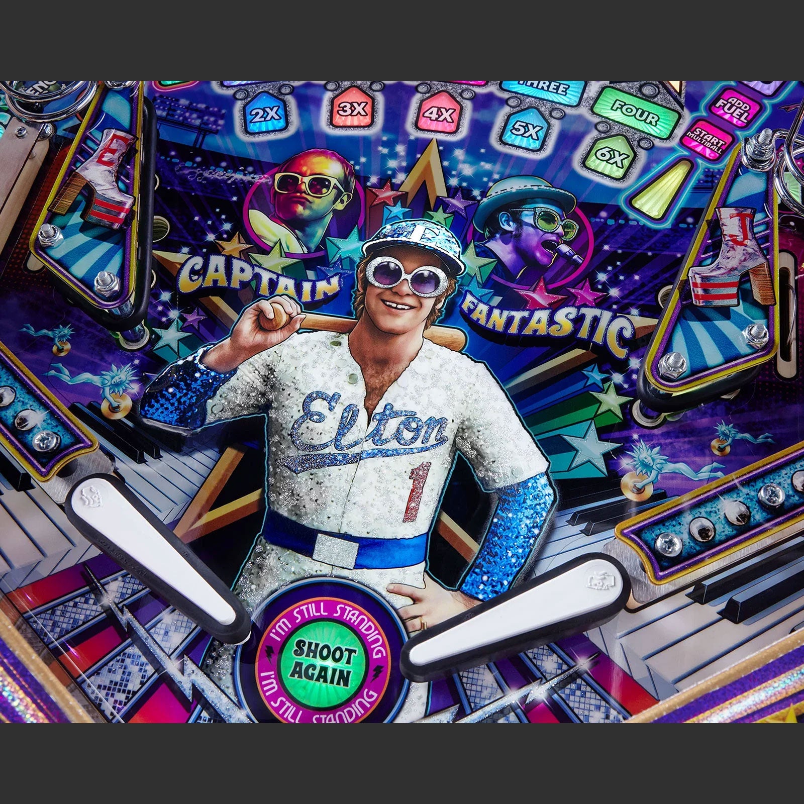 Nitro Pinball Sales Jersey Jack Pinball Machine ELTON JOHN Collector's Edition