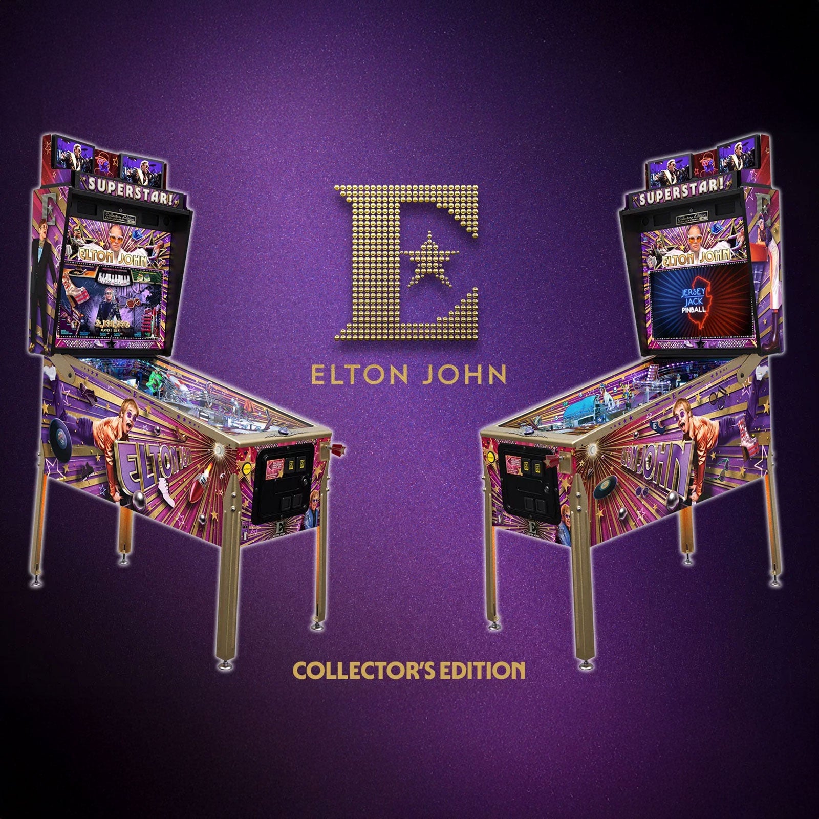 Nitro Pinball Sales Jersey Jack Pinball Machine ELTON JOHN Collector's Edition