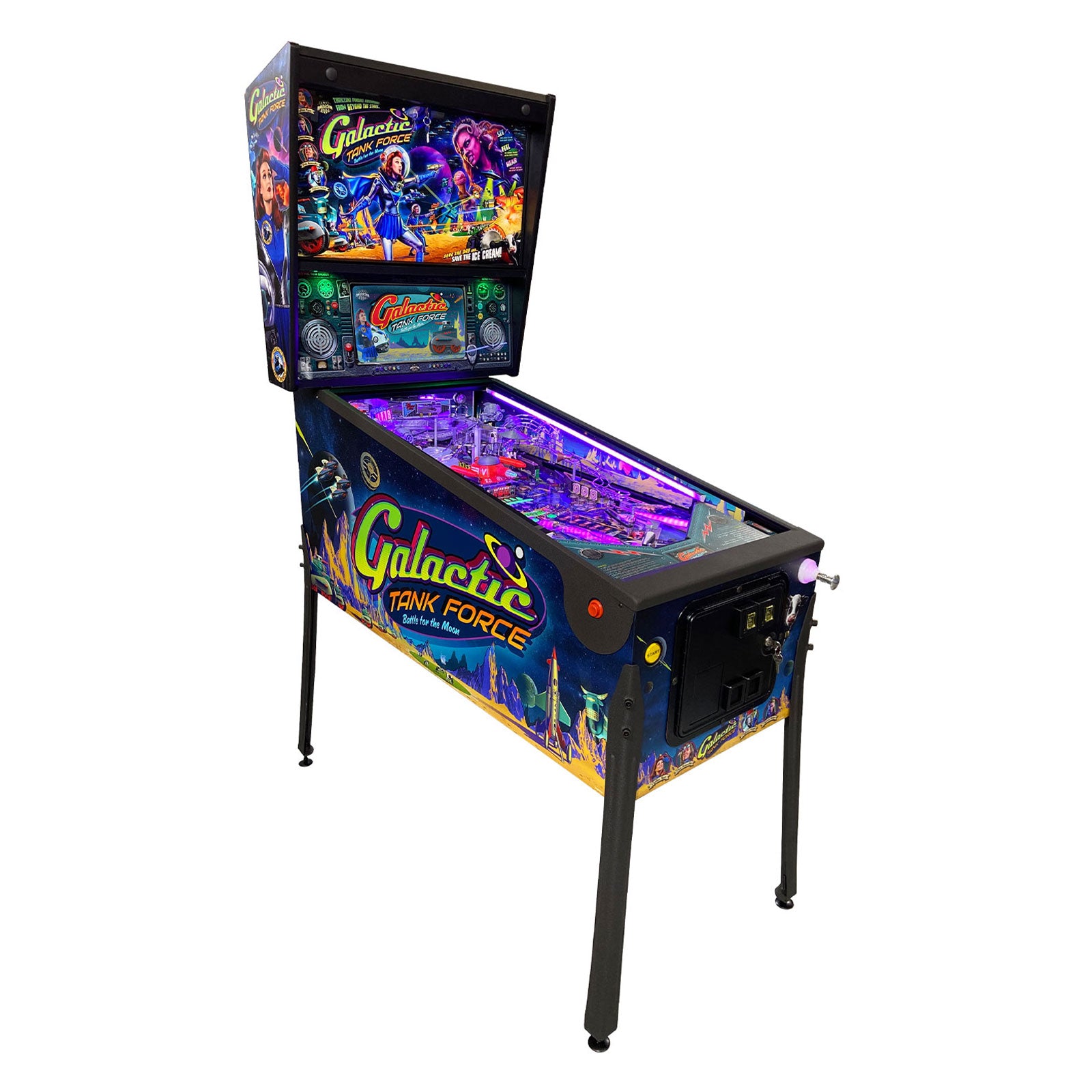 Nitro Pinball Sales American Pinball Machine GALACTIC TANK FORCE: DELUXE EDITION