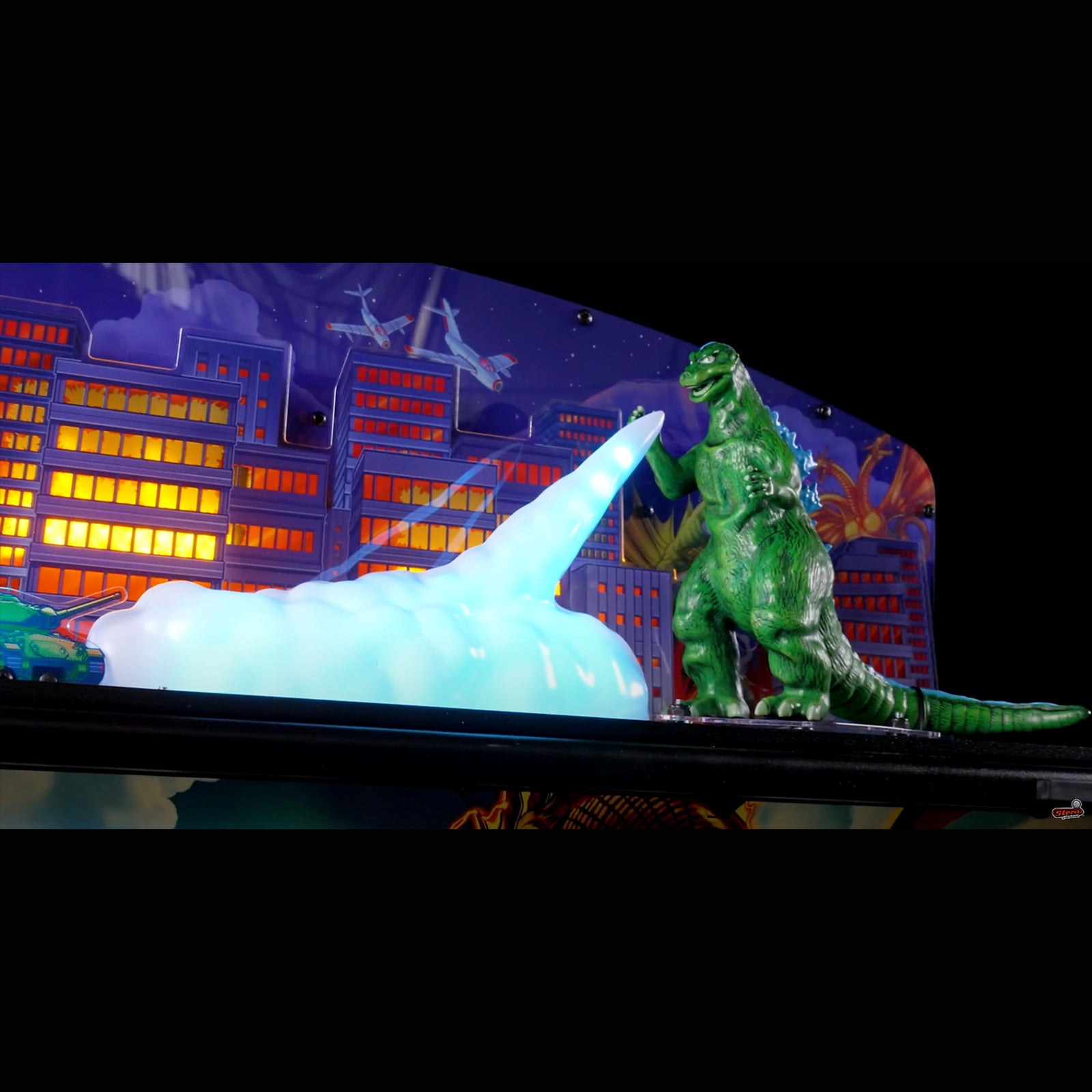 Nitro Pinball Sales Canada Stern Accessories GODZILLA "Heat Ray Destruction" Pinball Topper