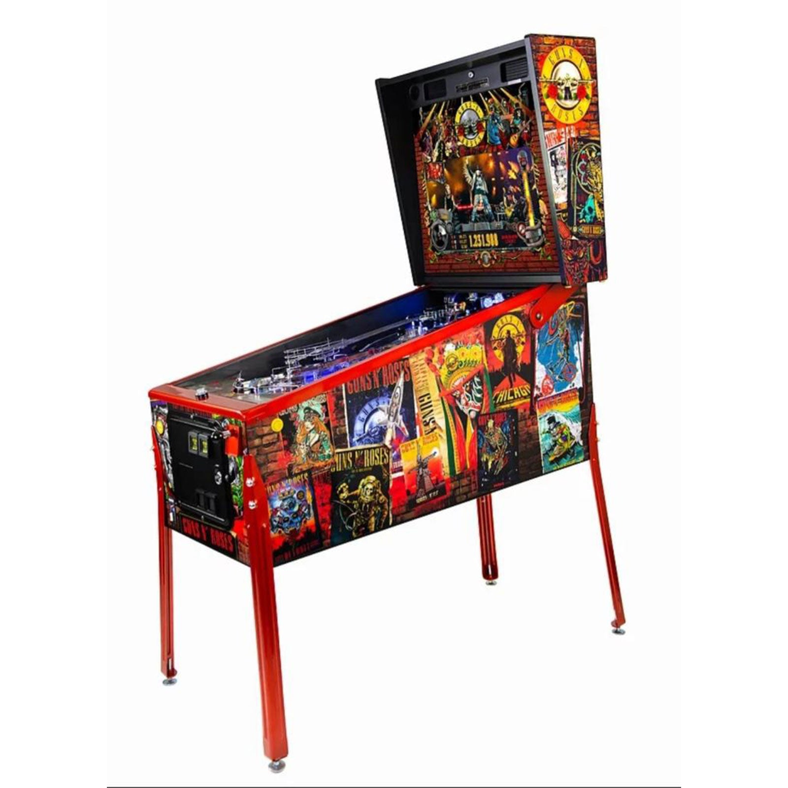 Nitro Pinball Sales GUNS N' ROSES Limited Edition Jersey Jack Pinball Machine