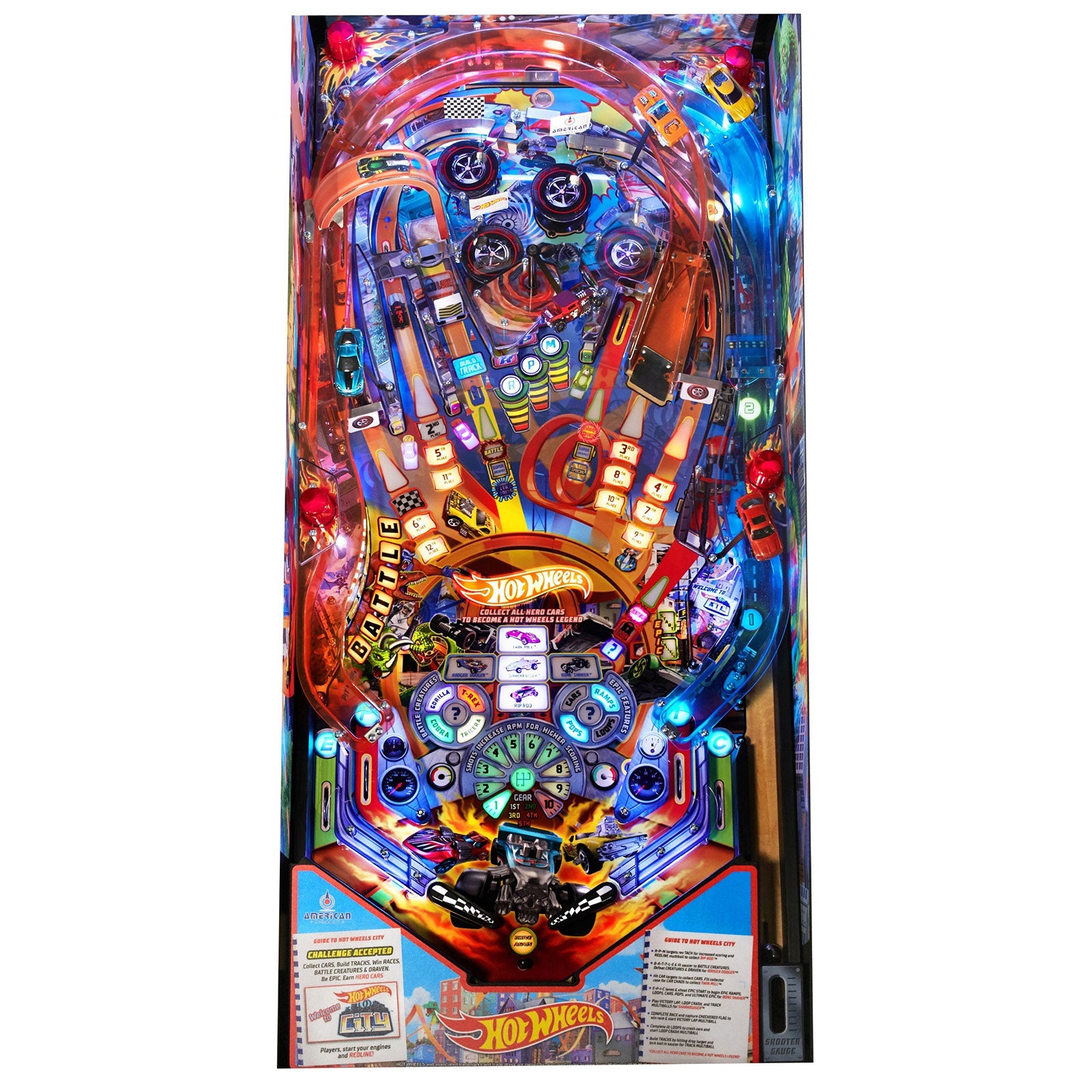 Nitro Pinball Sales Parts & Accessories Hot Wheels: Deluxe Edition - Red American Pinball