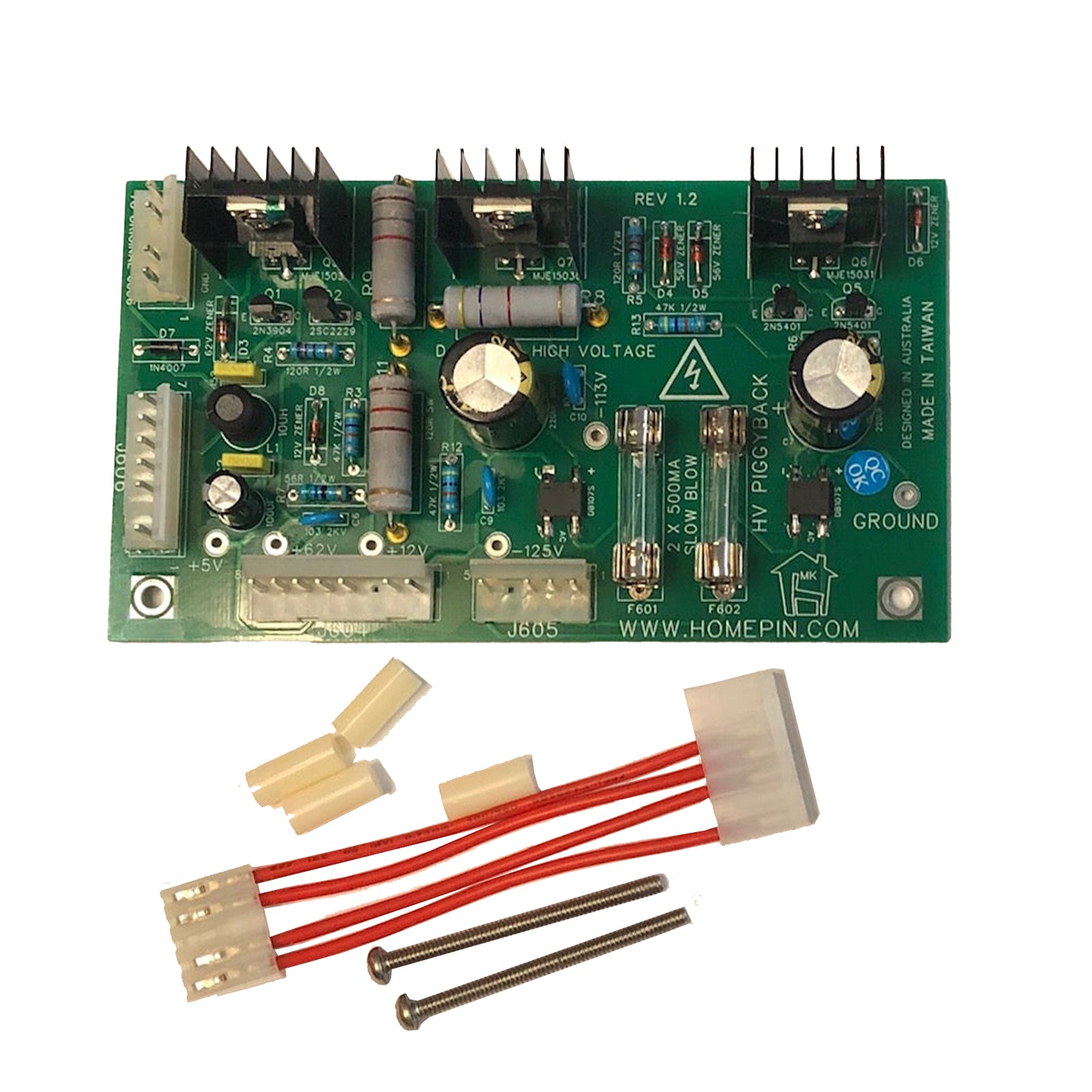 Nitro Pinball Machines Sales Parts and Accessories Homepin - DMD High Voltage PIGGY BACK Board WMS PCB