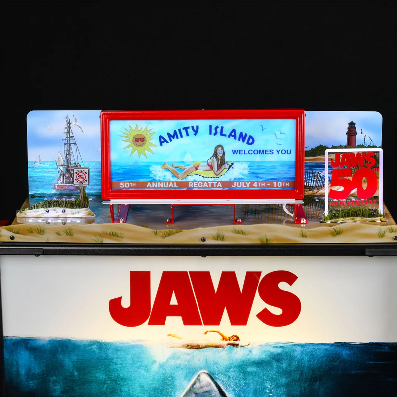 Nitro Pinball Sales Parts & Accessories JAWS 50th Anniversary Pinball Topper