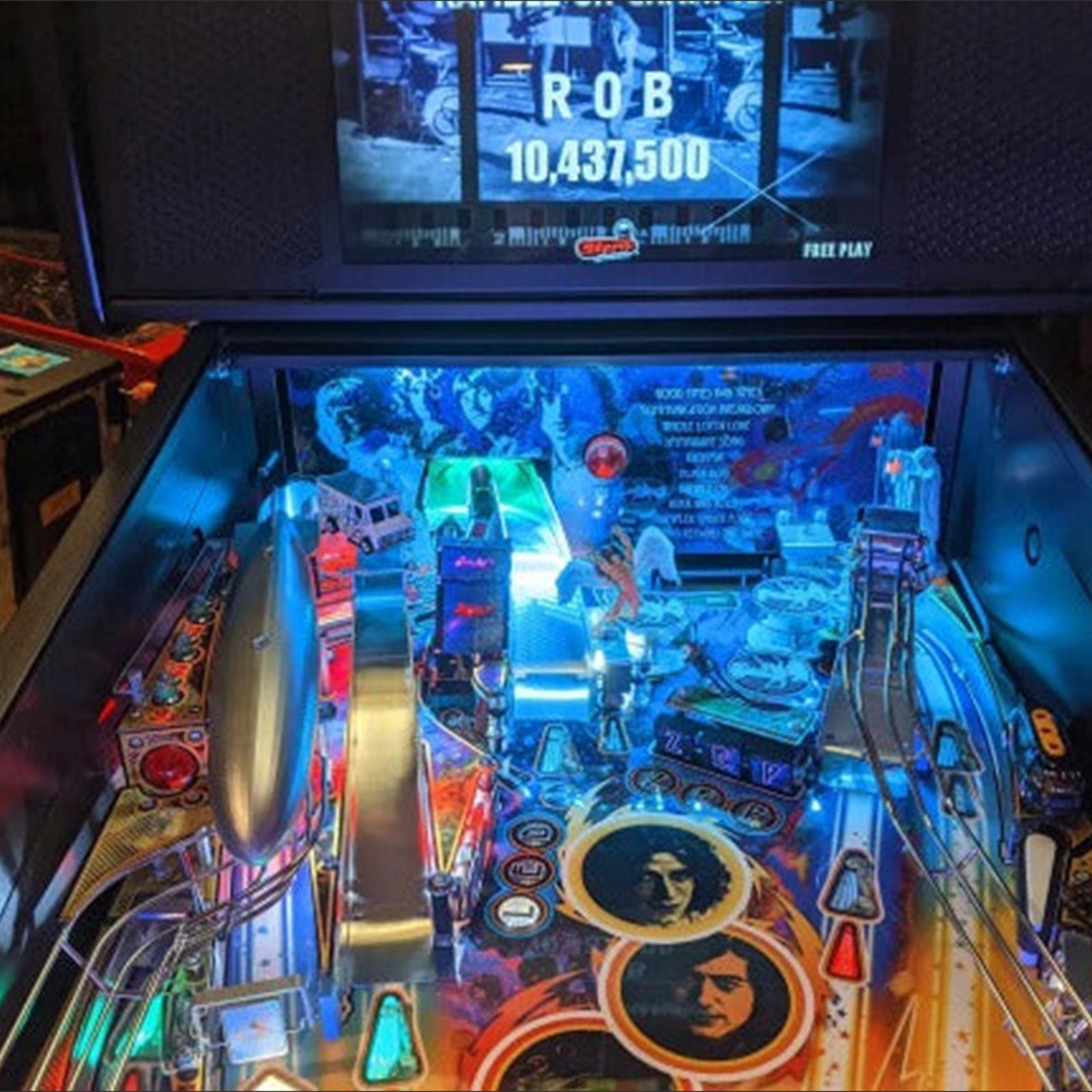Nitro Pinball Sales Canada Stern Acceesories Led Zeppelin Pinball LED Strip Backboard Light Kit - ICED BLUE