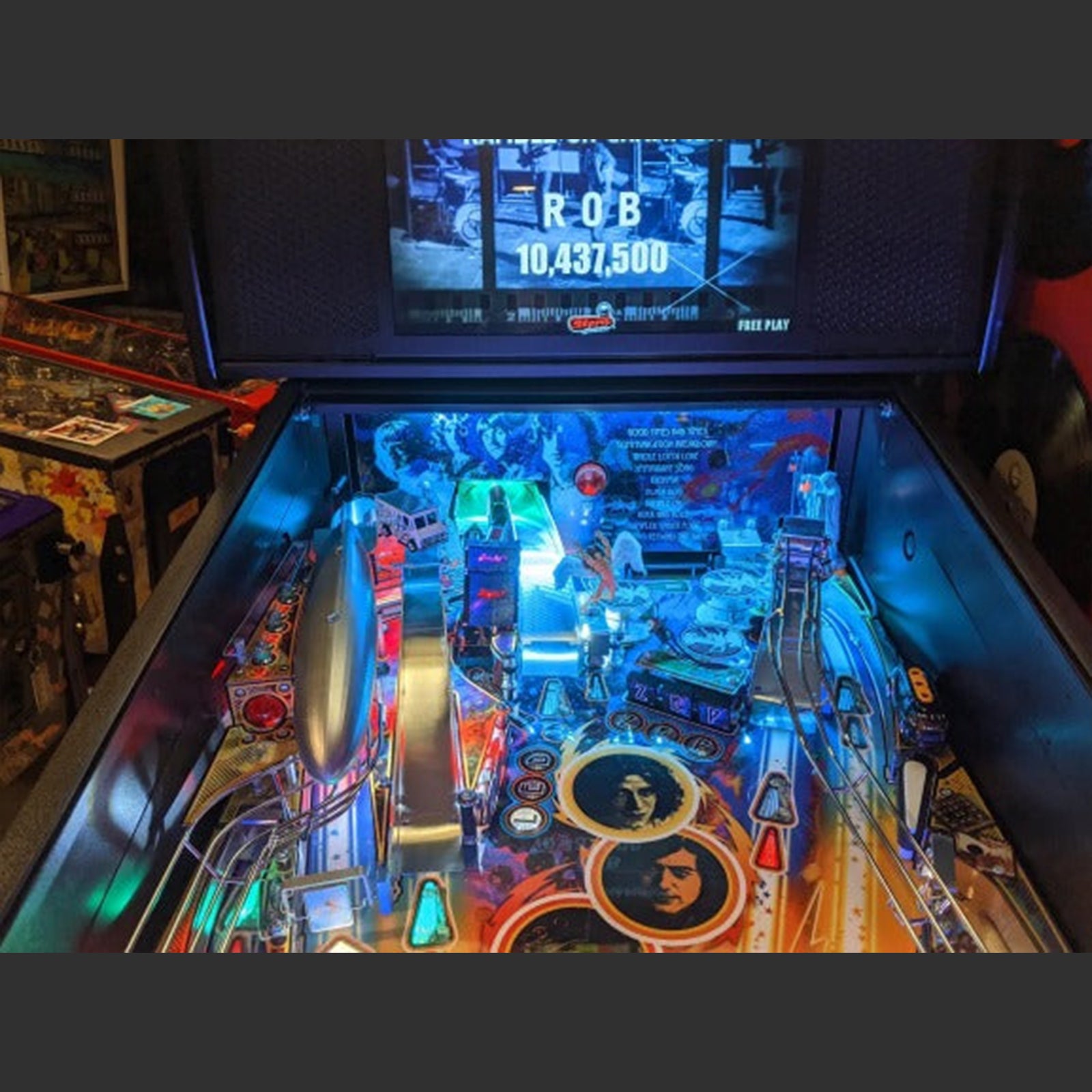 Nitro Pinball Sales Canada Stern Acceesories Led Zeppelin Pinball LED Strip Backboard Light Kit - ICED BLUE