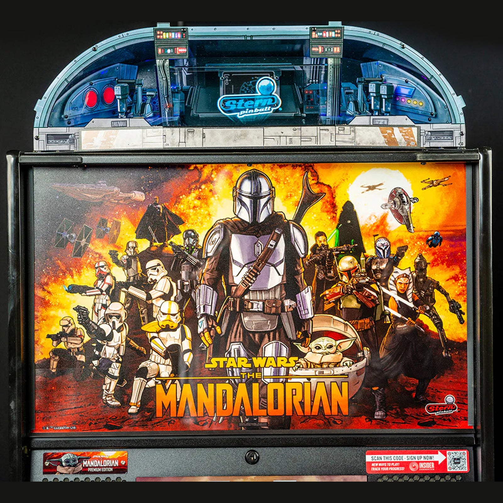 Nitro Pinball Sales Canada Stern Accessories MANDALORIAN Pinball Topper