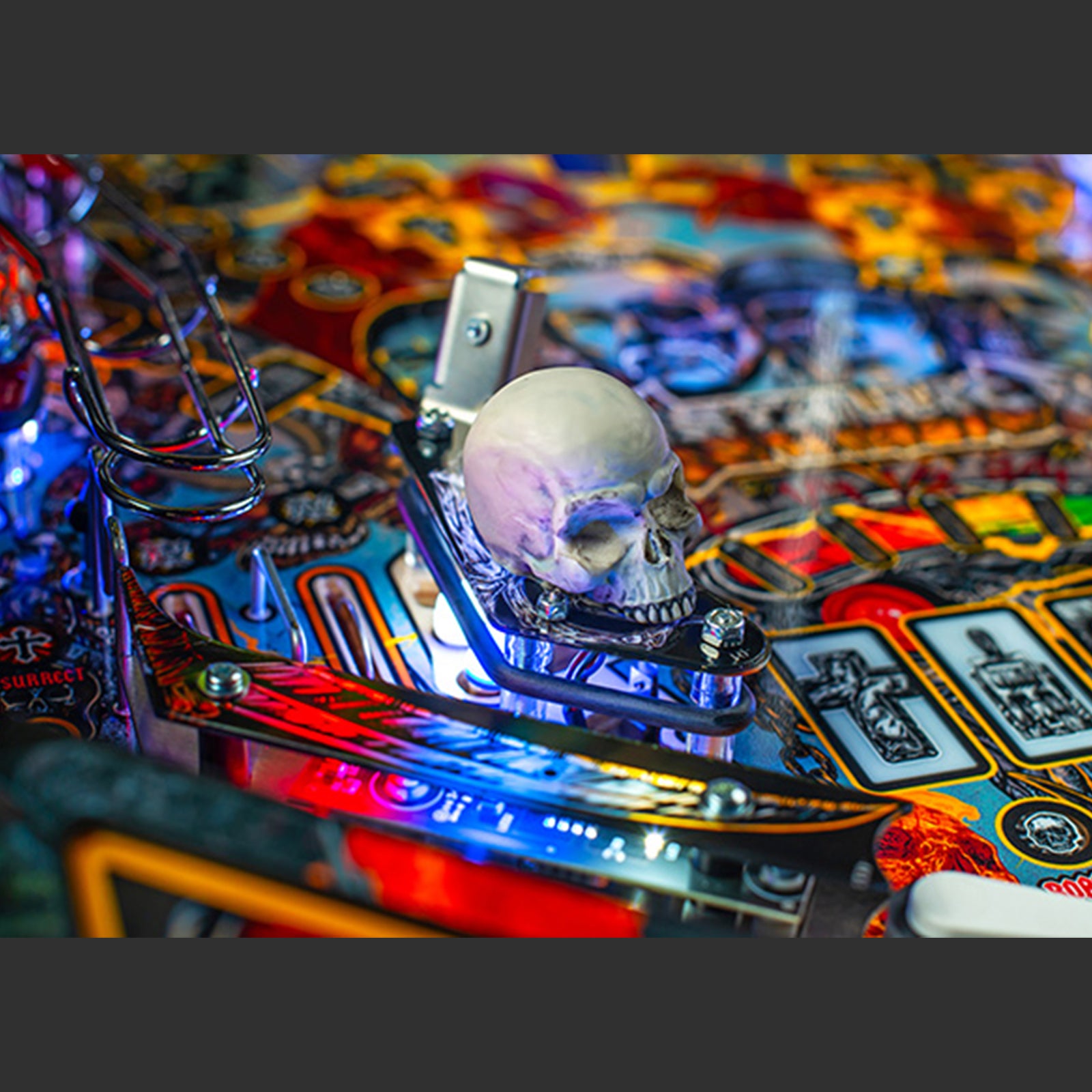 Nitro Pinball Canada Sales Stern Metallica Remastered Premium Pinball Machine Playfield