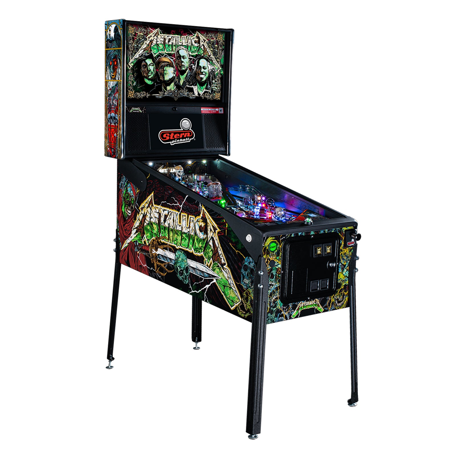 Nitro Pinball Canada Sales Stern Metallica Remastered Premium Pinball Machine