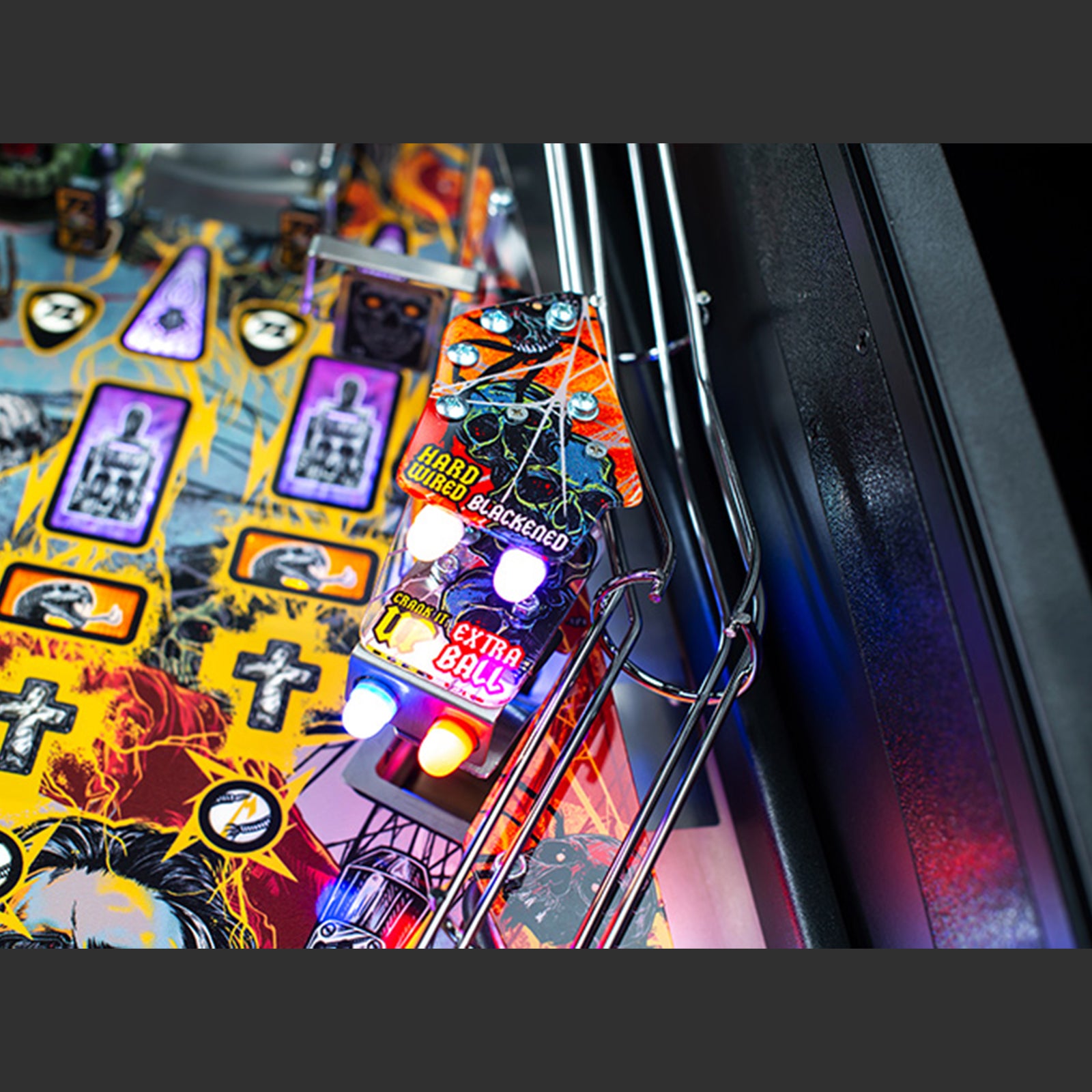 Nitro Pinball Canada Sales Stern Metallica Remastered Premium Pinball Machine Playfield