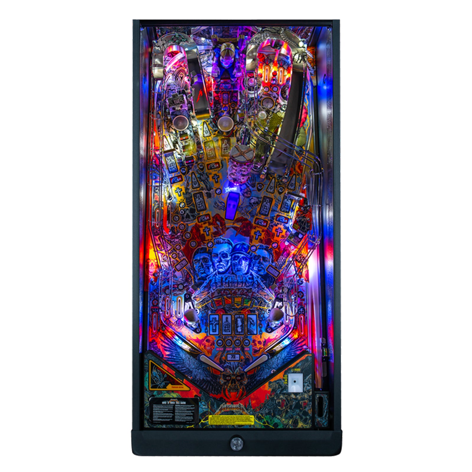 Nitro Pinball Canada Sales Stern Metallica Remastered Premium Pinball Machine Playfield