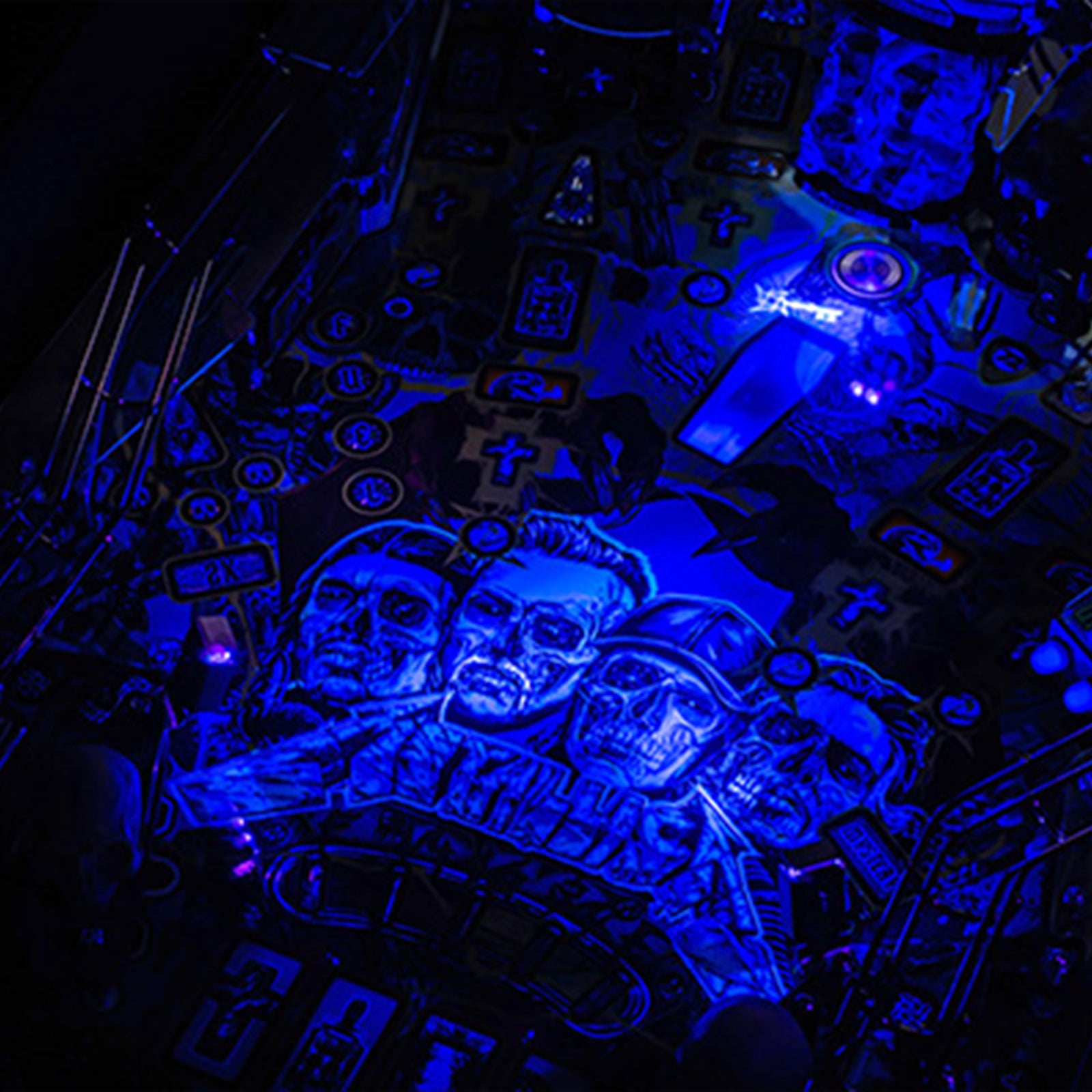 Nitro Pinball Canada Sales Stern Metallica Remastered Premium Pinball Machine Playfield
