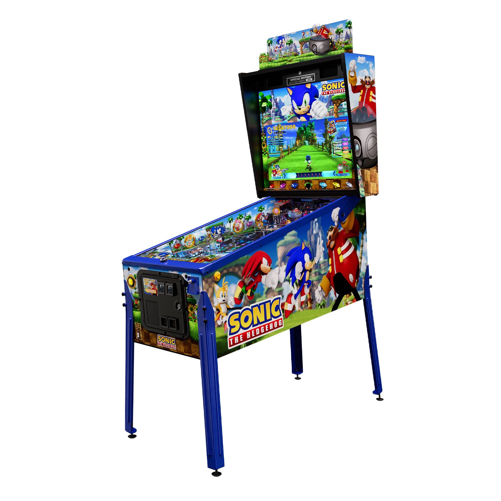 Nitro Pinball Sales SONIC The Hedgehog Special Edition Jersey Jack Pinball Machine