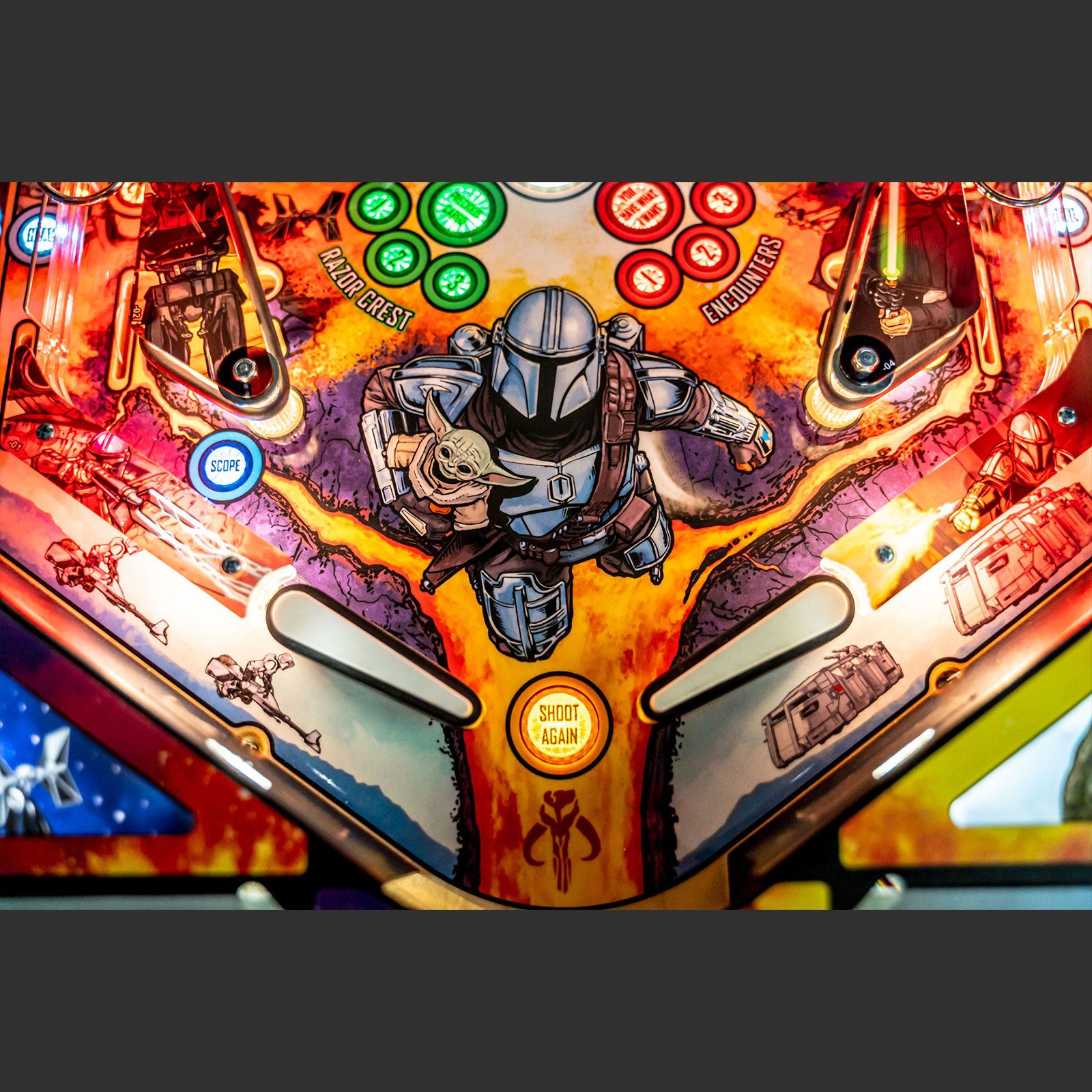 Nitro Pinball Sales Stern Pinball Machine STAR WARS The Mandalorian: Premium