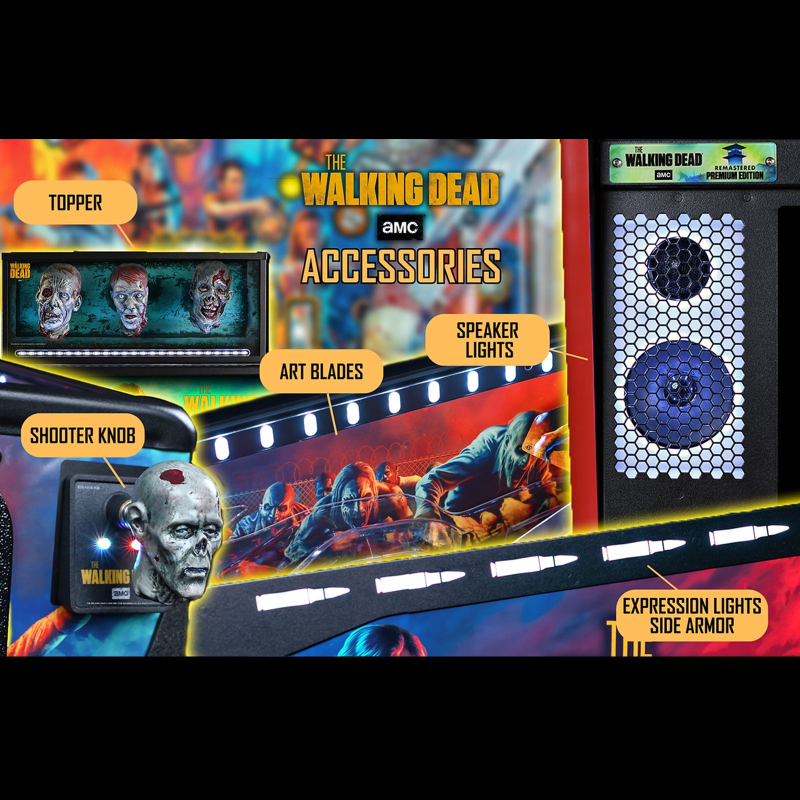 Nitro Pinball Sales Parts & Accessories Stern SPIKE 3 External Side Armor Expression Lighting System