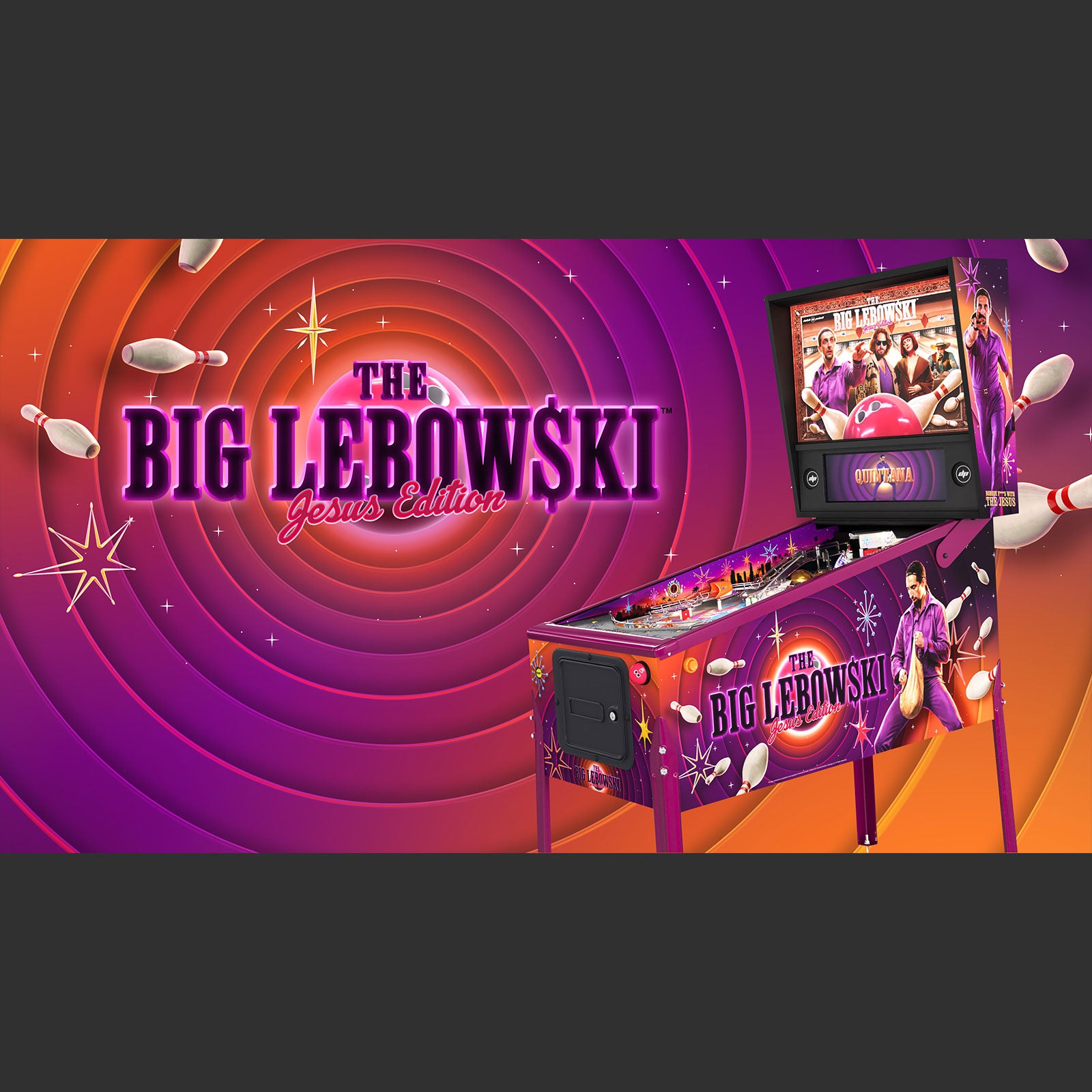 Nitro Pinball Sales The Big Lebowski Jesus Edition Dutch Pinball Machine