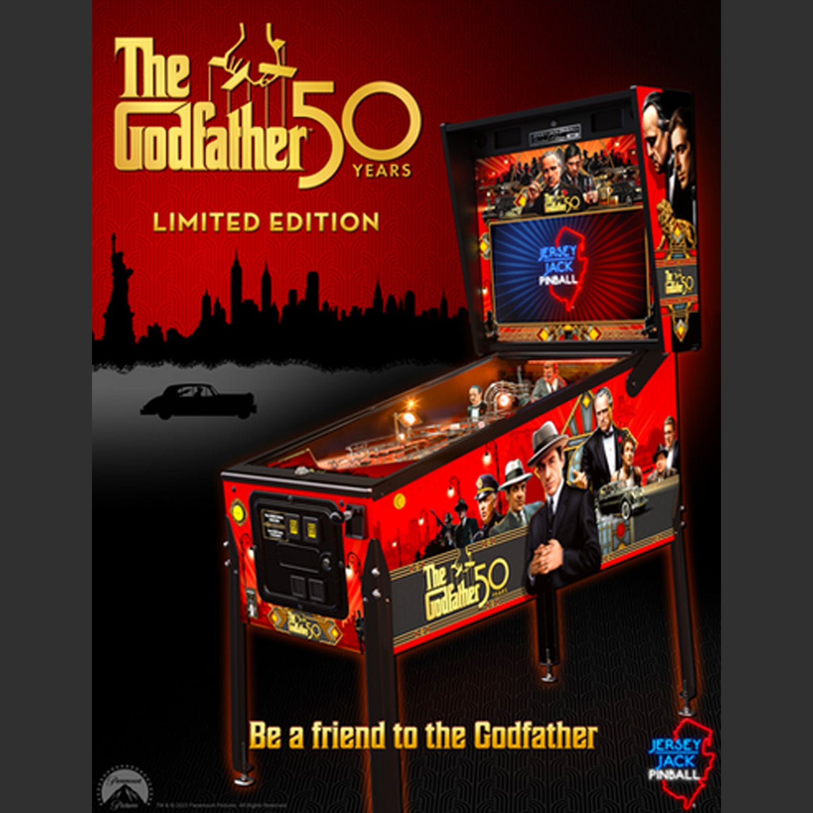 Nitro Pinball Sales Canada The Godfather™ Limited Edition - LAST ONE! Jersey Jack Pinball Machine