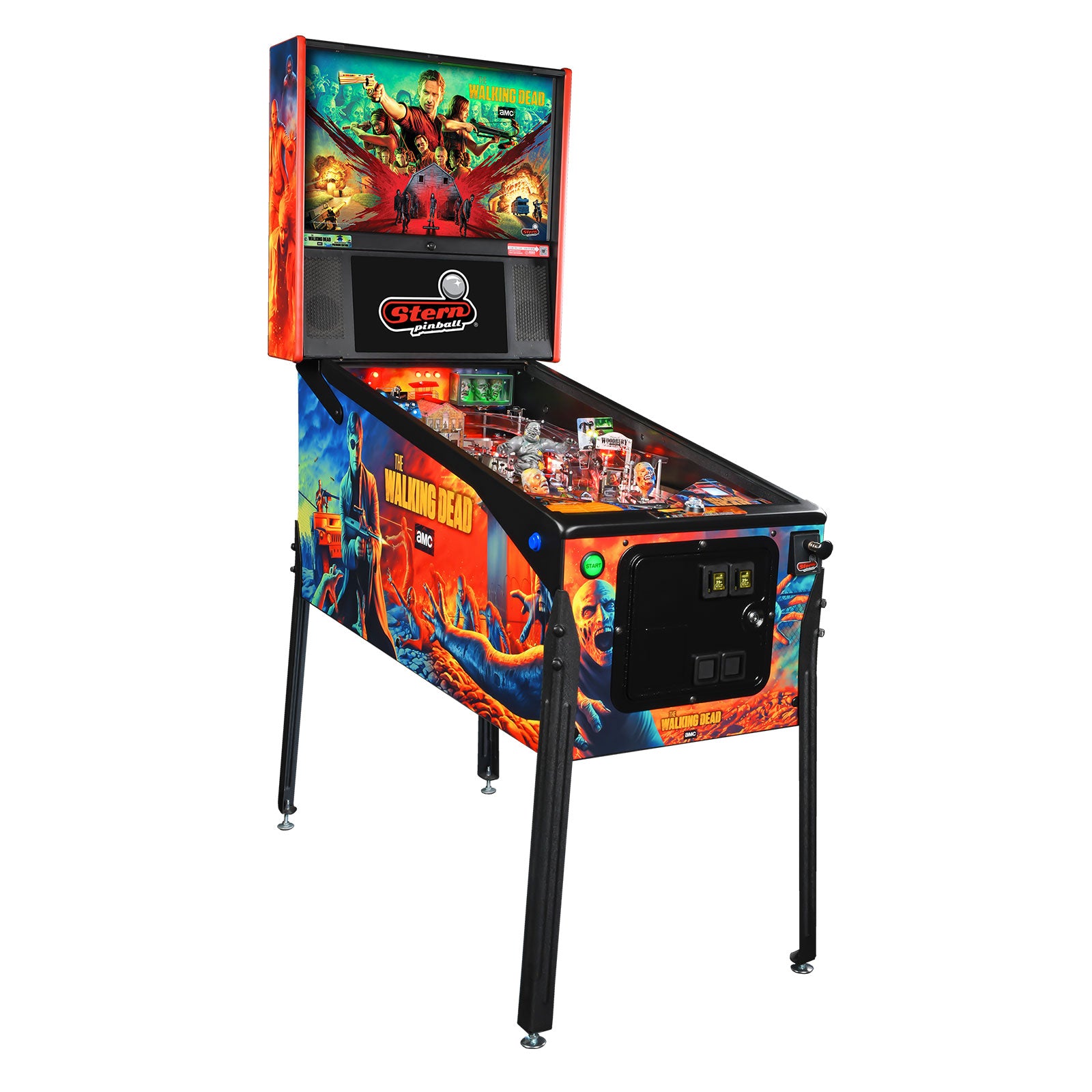 Nitro Pinball Sales The Walking Dead REMASTERED Premium Stern Pinball Machine