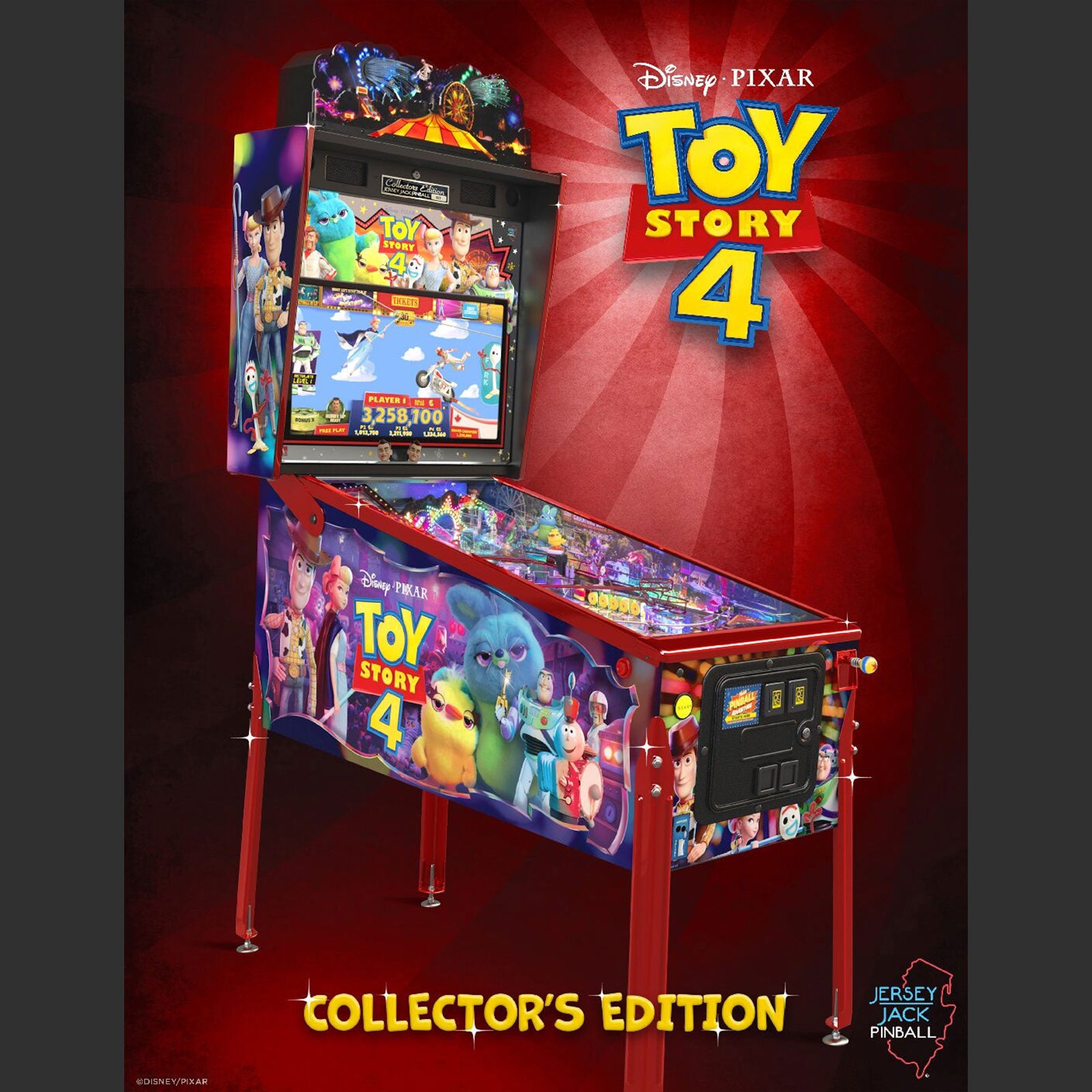 Nitro Pinball Sales Canada Toy Story Collector's Edition Jersey Jack Pinball Machine