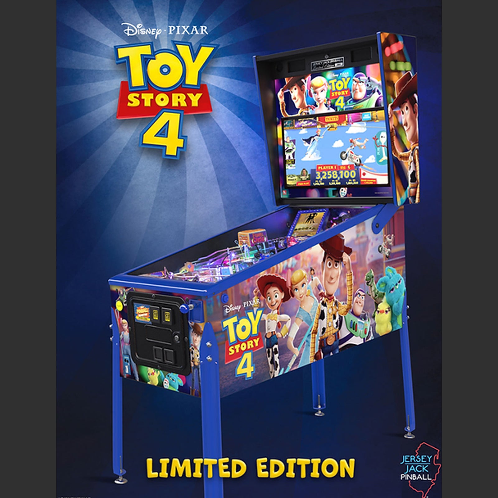 Nitro Pinball Sales Canada Toy Story Limited Edition Jersey Jack Pinball Machine