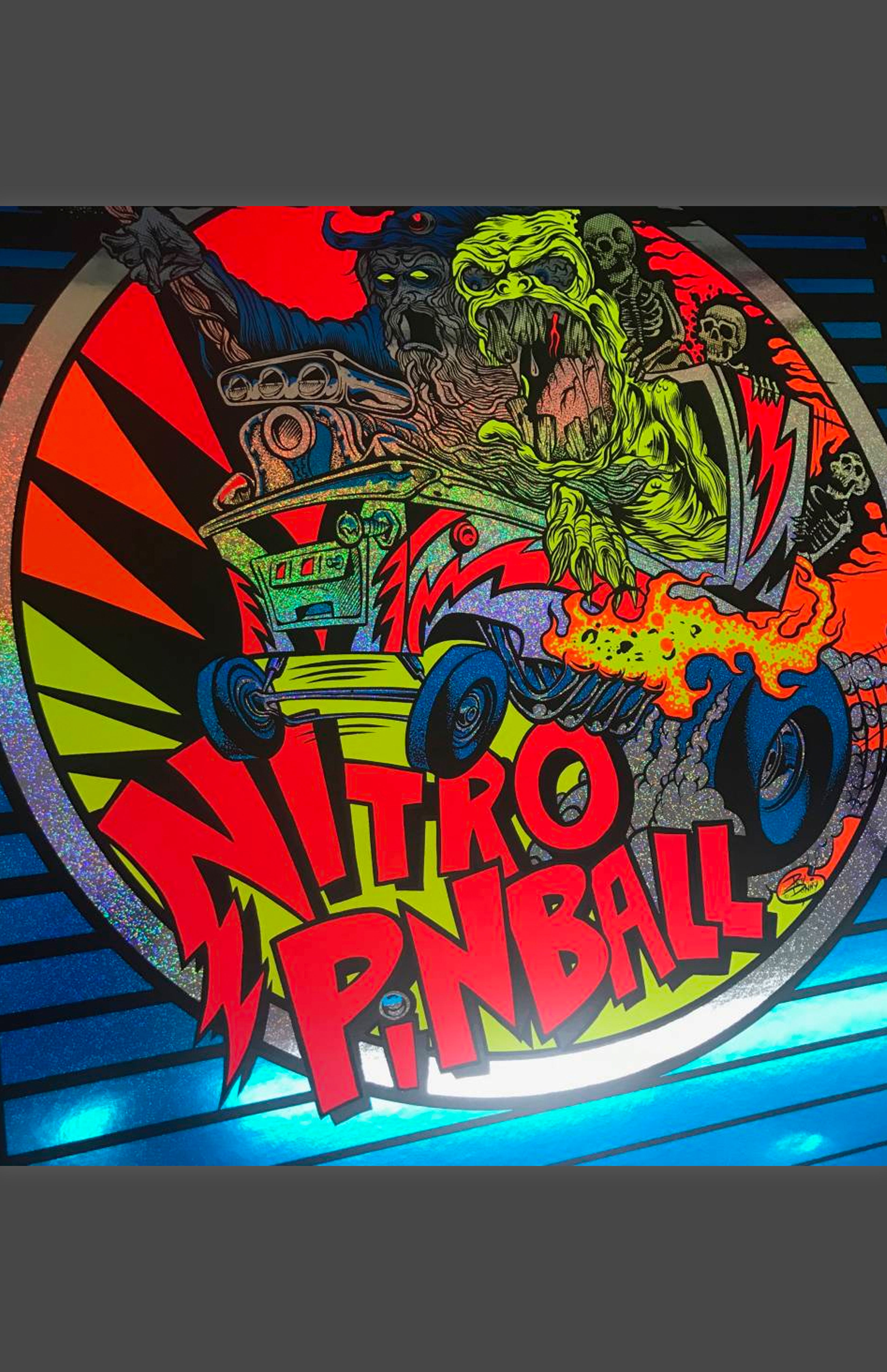 Nitro Pinball L.E. Poster SPARKLE Designed: by Dirty Donny