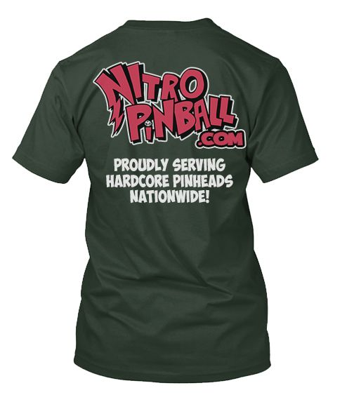 T-Shirt large logo Nitro Pinball designed by Dirty Donny - Nitro Pinball Sales