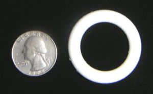 1" White Rubber Ring