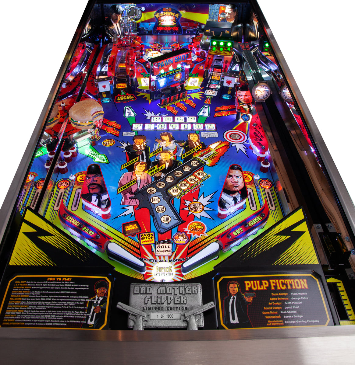 PRE-ORDER PULP FICTION SPECIAL EDITION Pinball Machine by Chicago Gaming  Company - DEPOSIT ONLY