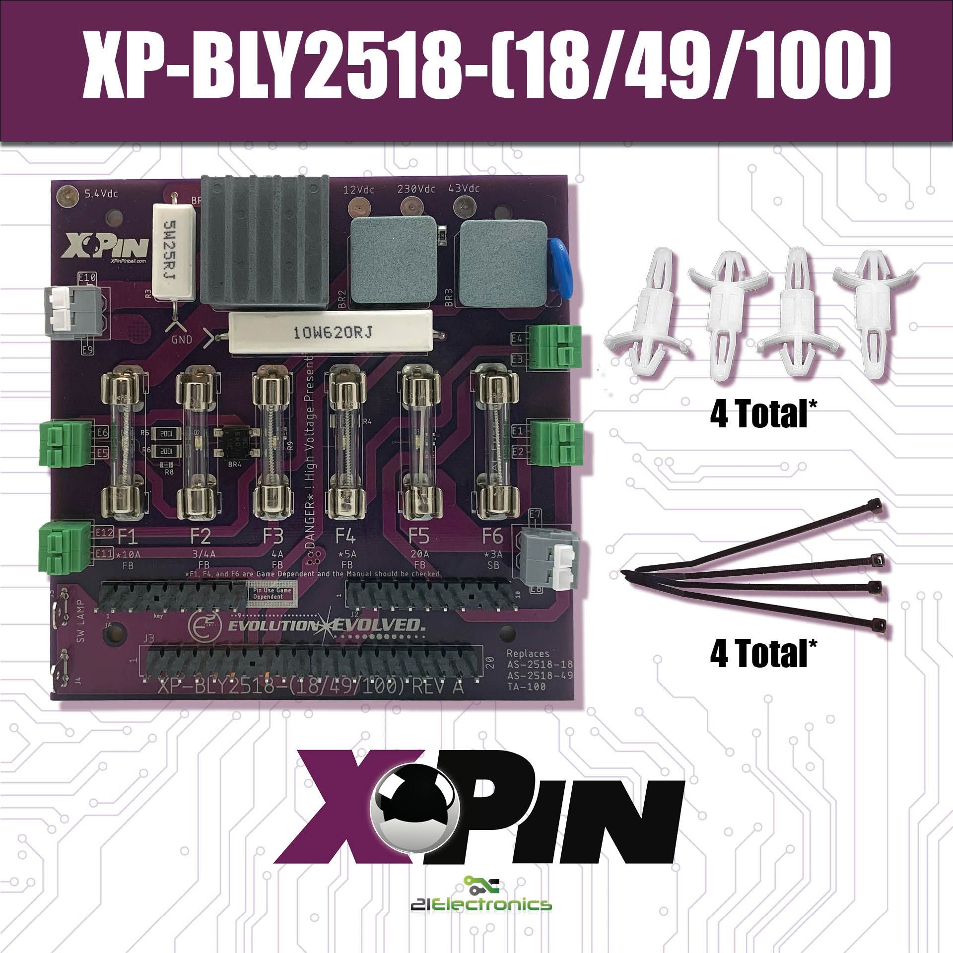 XP-BLY2518-(18/49/100) – Bally/Stern Rectifier Board
