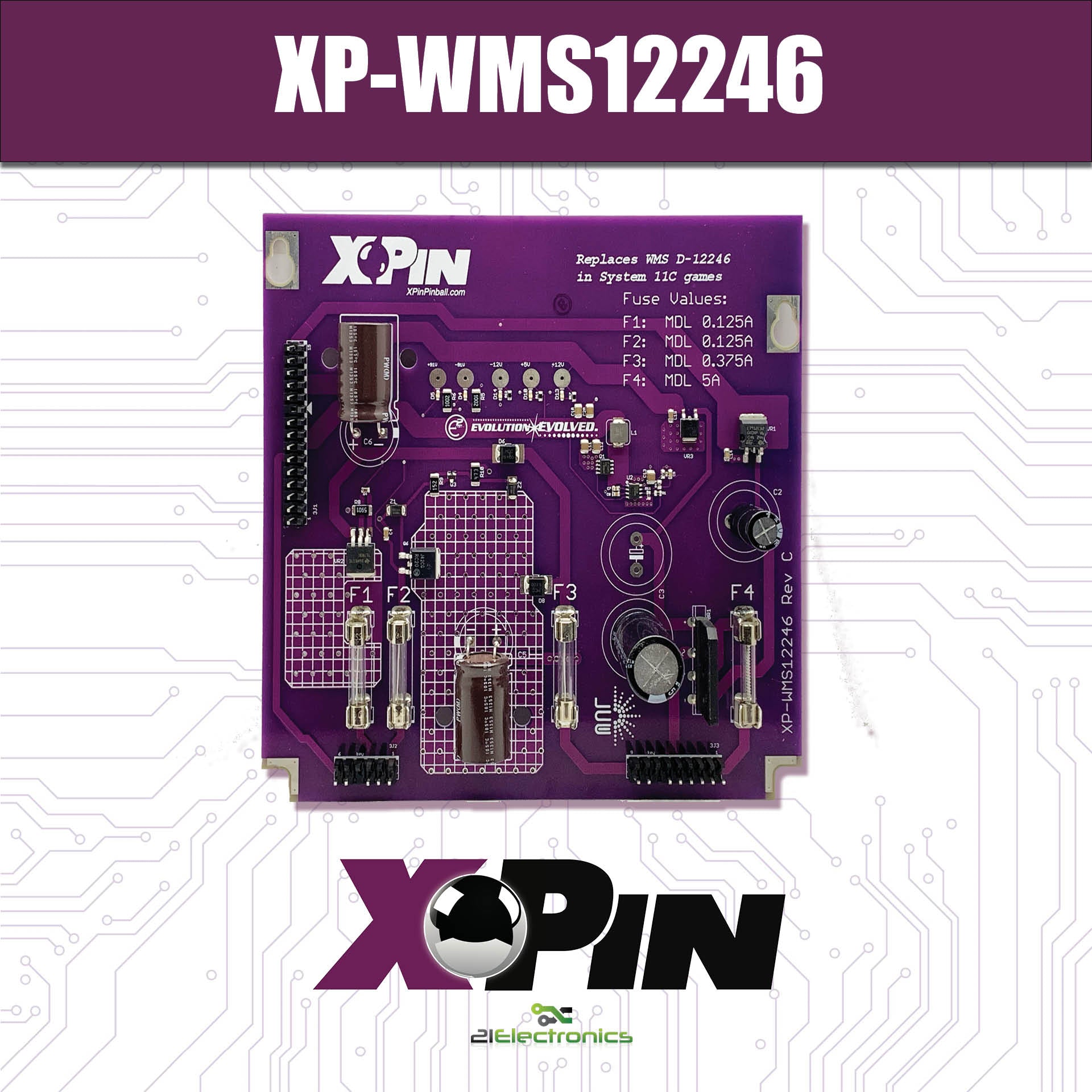 XP-WMS12246 / WILLIAMS SYSTEM 11B/C POWER SUPPLY