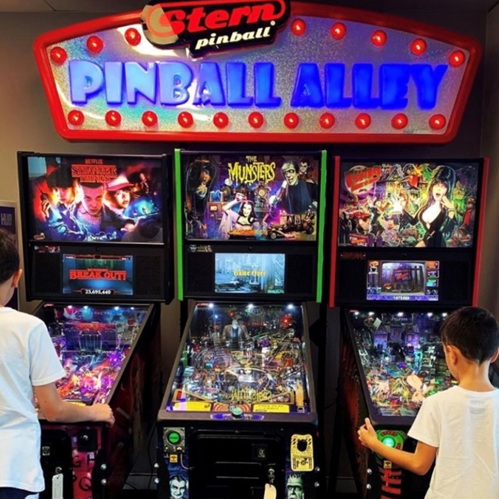 STERN "PINBALL ALLEY" ARCADE SIGN - IN STOCK