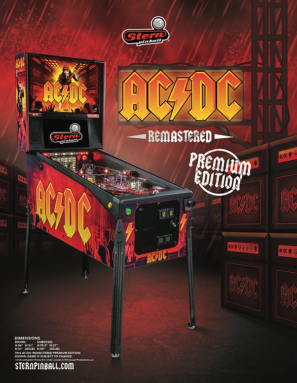 AC/DC PREMIUM Pinball Machine – PREORDER