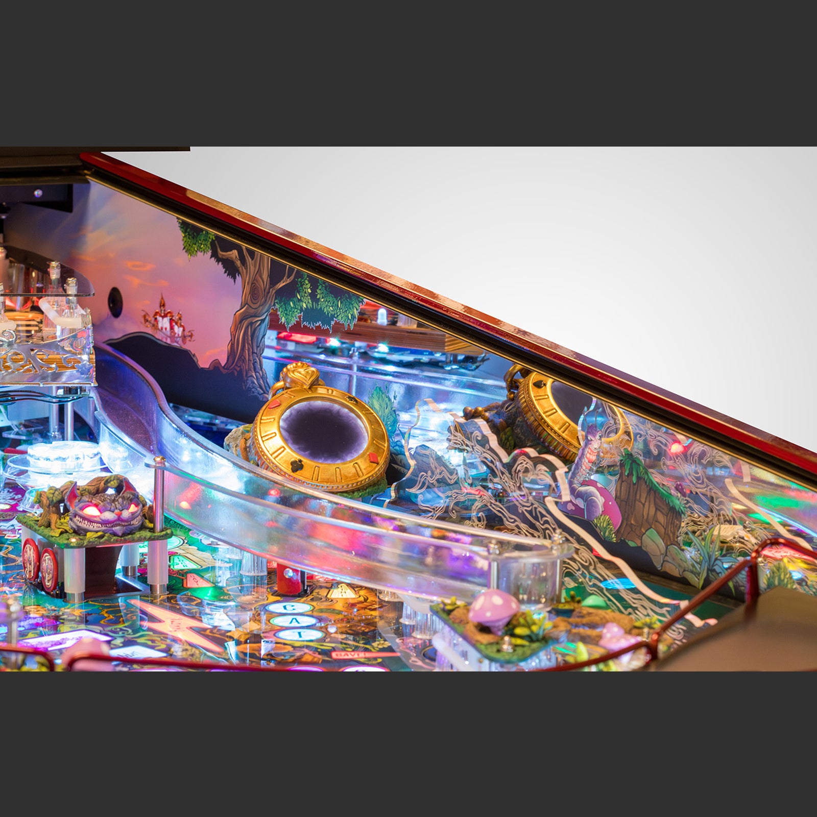 Nitro Pinball Sales Alice’s Adventures in Wonderland by DPX  Dutch Pinball Machine Playfield