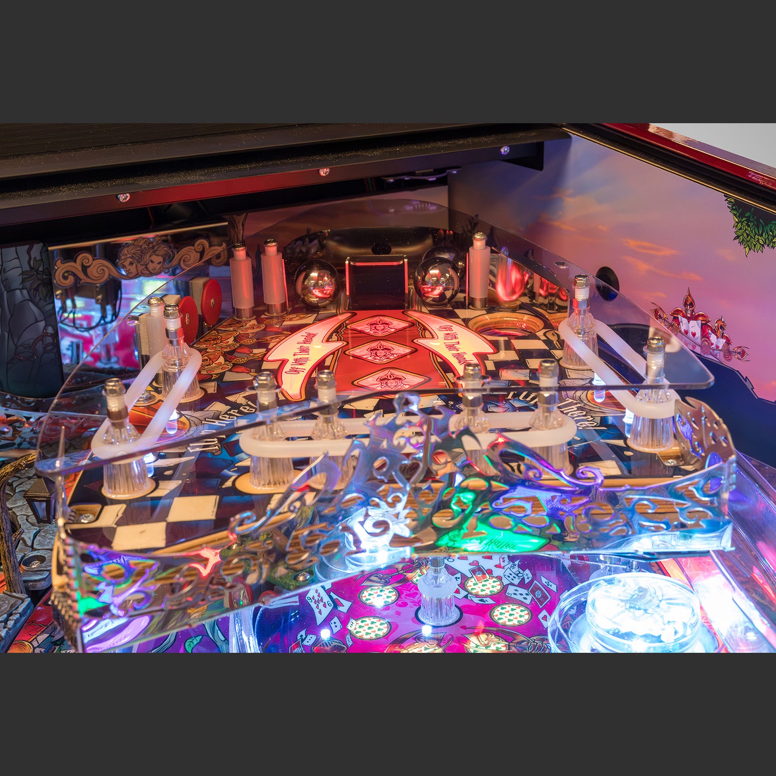 Nitro Pinball Sales Alice’s Adventures in Wonderland by DPX  Dutch Pinball Machine Playfield