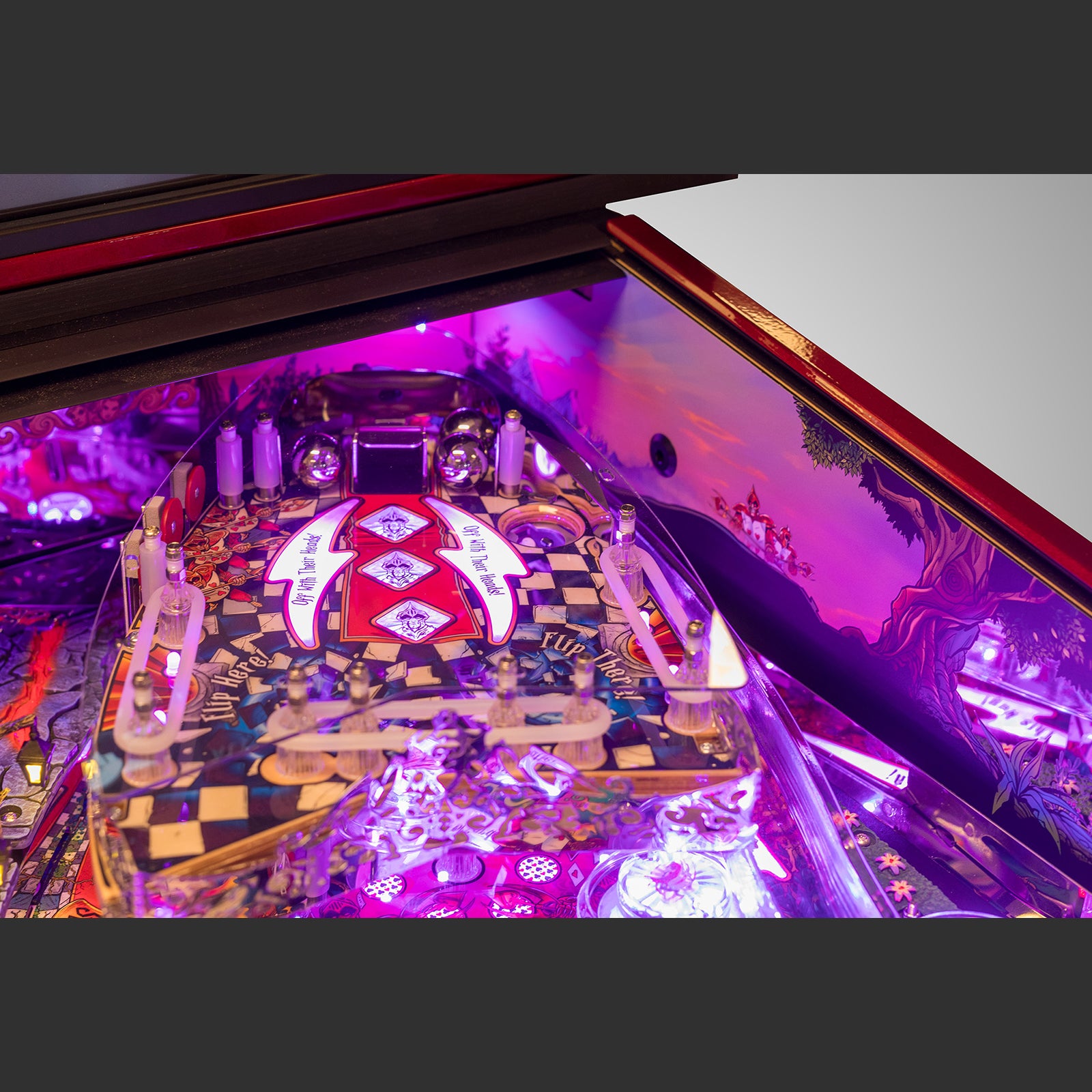 Nitro Pinball Sales Alice’s Adventures in Wonderland by DPX  Dutch Pinball Machine Playfield