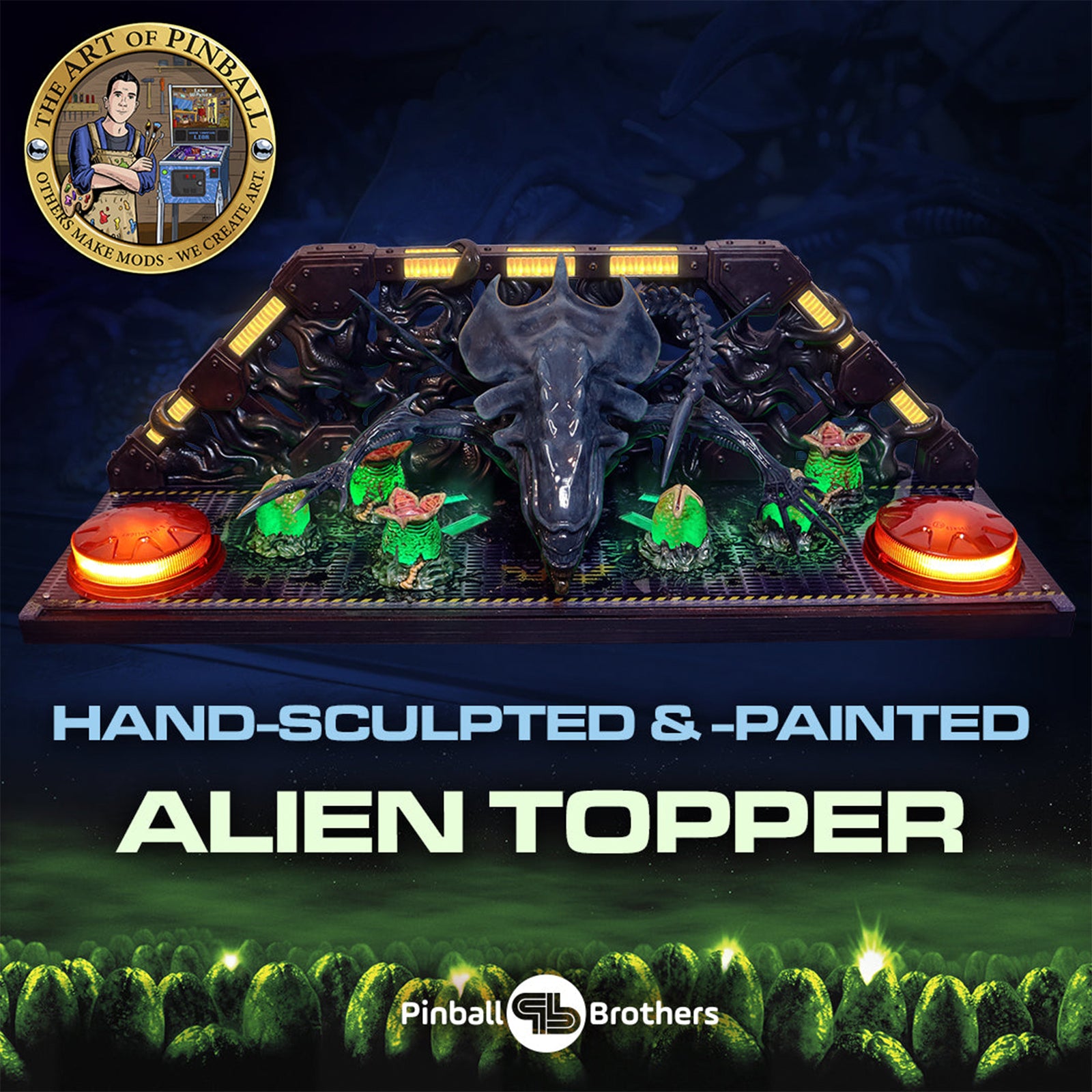 Nitro Pinball Sales Canada Pinball Brothers Accessories Alien Pinball "QUEEN" Topper